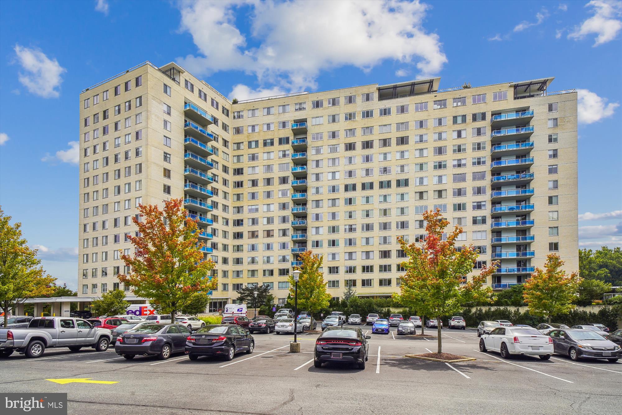 Welcome to this expansive, sunny one-bedroom, one-bathroom condo in convenient Grosvenor Park! ALL UTILITIES INCLUDING WIFI/CABLE ARE INCLUDED IN RENT, ALONG WITH GARAGE PARKING! Situated on a high floor, enjoy quiet views through oversized windows of the beautiful foliage and golf course across the street.  The bright living room boasts ample space for a sectional couch, dining table, and home office space. The attached and open kitchen features ample white cabinetry, a gas stove, updated countertops, and a large fridge. 

The bathroom has been remodeled with new tile, glass doors, vanity, and modern shelving. Make your way to the peaceful bedroom with more stunning golf course views and tons of closet space. You'll have no lack of storage space with a variety of closets throughout the home, including a coat closet in the foyer and linen closet. 

One underground parking space also conveys with the home. If a tenant has two cars, they can also pay a one-time $50 fee to use the surface parking lot in addition to the garage.  Just steps away from the Grosvenor Metro Station and minutes from Pike & Rose, downtown Bethesda, and so much more, this location has the utmost convenience!  The community offers many amenities including Grosvenor Market,  outdoor swimming pool, tennis courts, and more!

Available for occupancy 11/1.