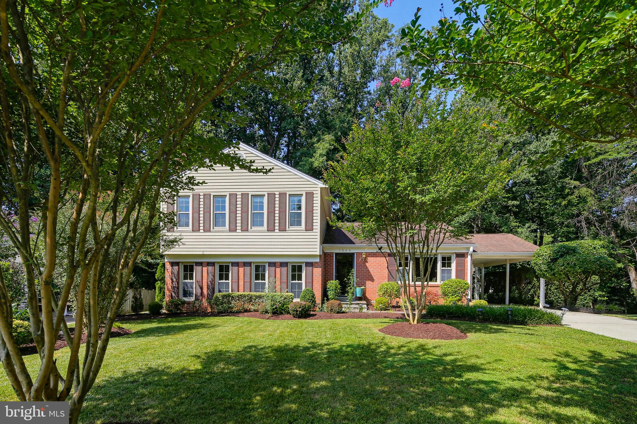 Welcome to 1548 Winding Waye Lane, a beautifully maintained Colonial tucked away on a quiet street in the heart of Silver Spring. Offering 4 bedrooms, 2 full baths, 1 half bath, and a finished lower level, this spacious home combines timeless charm with thoughtful updates throughout.

Step inside to find a welcoming living room with hardwood flooring and crown molding that flows into the formal dining room and sliding glass doors leading to the freshly painted rear deck—perfect for entertaining or enjoying your morning coffee. The galley-style kitchen features hardwood floors, a breakfast nook, and brand-new kitchen appliances.

Just off the entryway, down a few steps to the den level, the cozy family room offers a welcoming atmosphere with a brickface fireplace and plenty of space to gather. A versatile den provides the perfect spot for an additional bedroom, home office, playroom, or flex space. This level also includes a convenient laundry room and a half bath with room to expand into a full bath if desired.

Upstairs, the spacious primary suite features a walk-in closet and a private en-suite bath with a walk-in shower. Three additional generously sized bedrooms, all with brand-new carpeting, share a well-appointed hall bath. Both full bathrooms have been updated with new ventilation for added comfort.

The finished lower level offers a large recreation room with plank flooring and recessed lighting, creating the ideal space for movie nights, a home gym, or a game room. A generous amount of storage space in the area and a convient easy access utility room completes the floor. 

Conveniently located near Brookside Gardens,  multiple community green spaces,  shopping, dining, parks, and major commuter routes, including I-495, I-95, and the ICC, this home offers the perfect balance of comfort, space, and accessibility. Don't miss your opportunity to make this exceptional Silver Spring home your own!