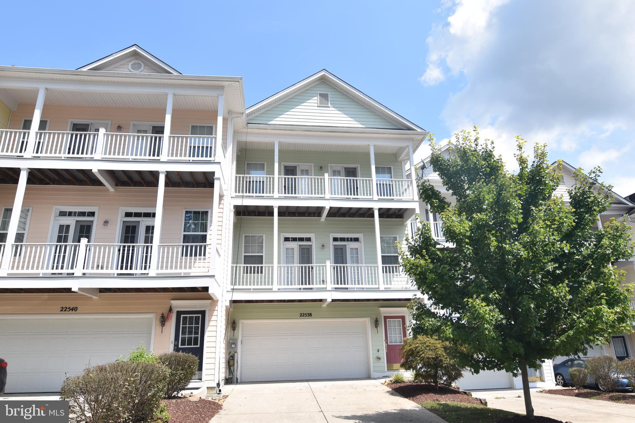 Rare opportunity to live down by Leonardtown Wharf these homes don't become available often.  Gorgeous 3 level townhome but no worries it also has an elevator. Hardwood or ceramic flooring thru out entire home. Main level has large entry way and a large bedroom or rec room with a full bath and doors leading to Deck #1.  Level 1 has large upgraded kitchen with a large breakfast area and French doors that lead to the second deck. Family room with gas fireplace and French doors that lead to deck 3.   The top level boasts a large master suite, WIC, and master bath with jetted tub and double vanities. There is also a deck off of the master bedroom. Bedrooms 2 & 3 are generously sized and also have French doors to another deck.  2 car garage as well. Short walk to numerous local restaurants and shops in the heart of Leonardtown.
