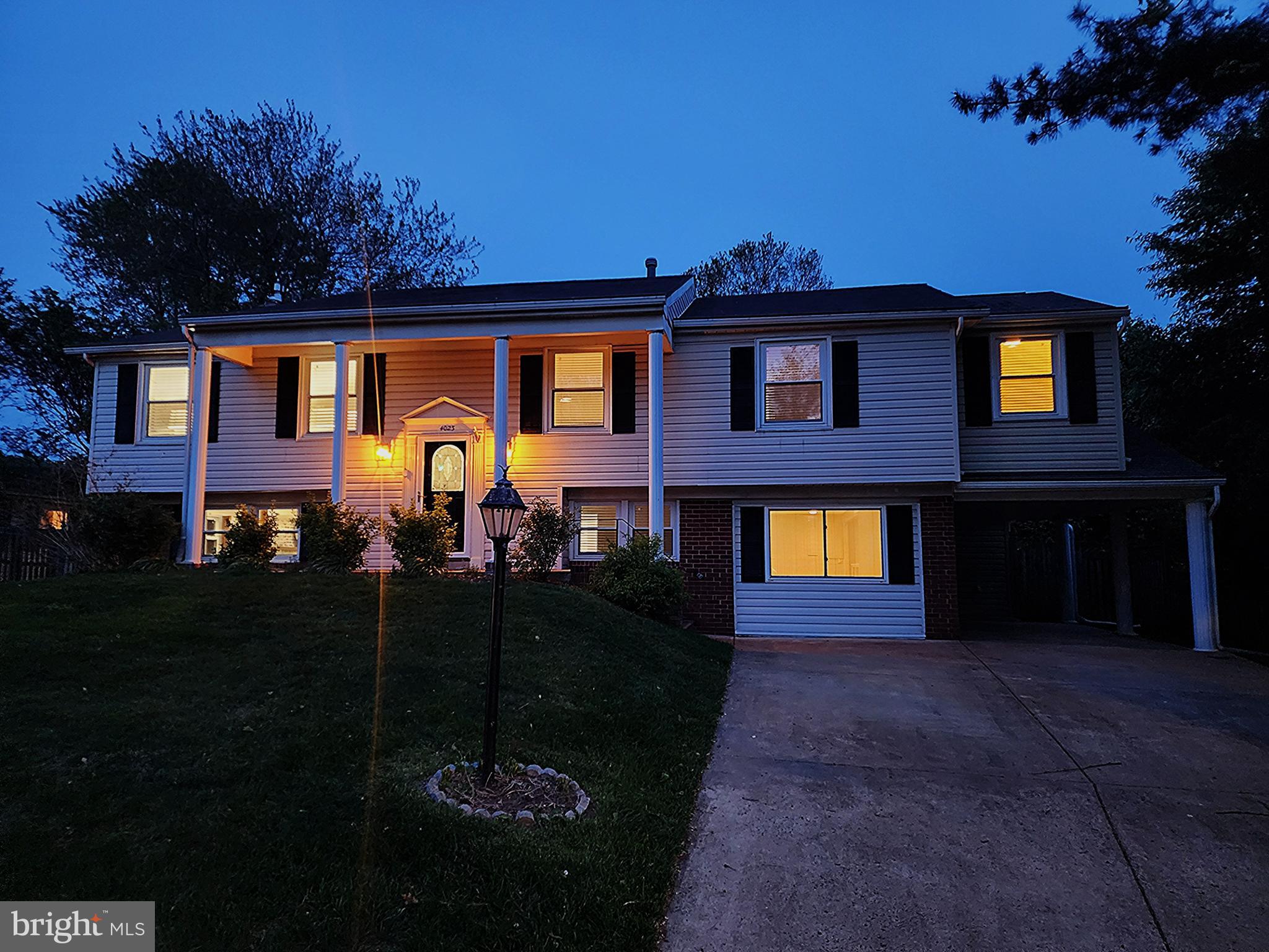 Welcome to this beautifully expanded 4-bedroom, 3-full-bath Split Foyer home, perfectly situated in the highly desirable Greenbriar neighborhood. This home is truly a blend of comfort, style, and convenience – with thoughtful updates and features throughout. As you step inside, you’ll be greeted by a bright and airy main level boasting an updated kitchen that opens up to a sun-filled sunroom – the perfect spot for your morning coffee or a peaceful evening retreat. The expanded layout also includes walk-in closets for the bedrooms, offering plenty of storage and space for everyone. Down the hall from the kitchen, you’ll find three spacious bedrooms, including the primary suite – a true retreat with a private ensuite bathroom for ultimate comfort. An additional beautifully updated full bath on this level adds convenience for family and guests.
The real showstopper? The gleaming, refreshing SWIMMING POOL in the backyard – your own private escape for those hot summer days. Whether lounging poolside or hosting a backyard gathering, this space is made for relaxation and entertainment. The walkout lower level adds versatility with a spacious rec room featuring a cozy fireplace, an additional bedroom, and a beautifully updated full bath – ideal for guests, an in-law suite, or a home office. The large carport adds convenience, offering shelter and easy access to the home. Located in Greenbriar, you’ll enjoy a friendly community atmosphere while being close to schools, shopping, dining, and commuter routes. This move-in-ready gem is waiting to welcome you home! Don’t wait – see why this Greenbriar beauty is the one you’ve been searching for!  NO HOA