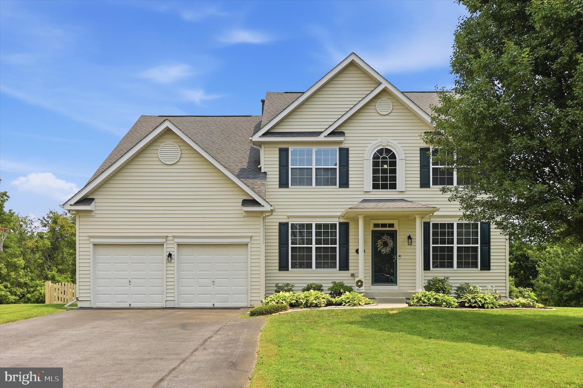 Gorgeous colonial in desired Sabre Ridge!   Four bedrooms, three full baths and one half-bath.  Open floor plan, freshly painted, fully finished basement, deck with fenced back yard, shed, all on a quiet cul-de-sac.   Owners had a pre-listing home inspection!  This home is in excellent condition.    HOA is $150/annually.