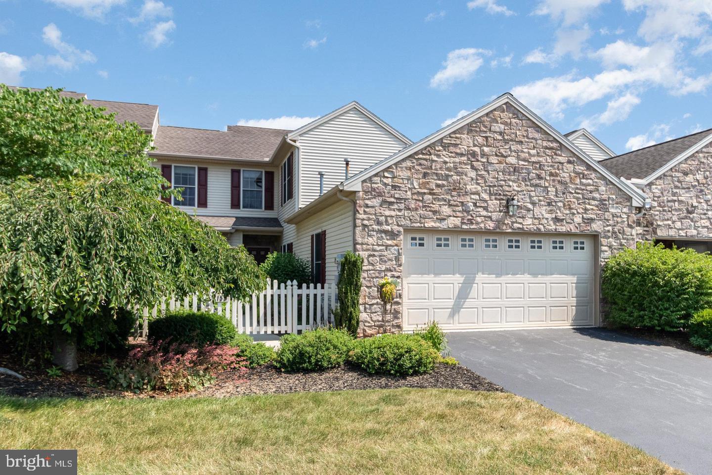 Enjoy the best of both worlds in a Prime Location in this beautiful Derry Township townhome offering more space and amenities than many higher priced single family homes yet providing a more carefree lifestyle.  This beautifully maintained and move-in ready property offers the perfect blend of comfort, style, and functionality.  Step inside the spacious foyer to an open-concept layout with abundant natural light, high ceilings, gleaming Canadian maple flooring and updated finishes throughout. Your eyes are drawn beyond the turned staircase into the spacious living room featuring a cozy gas fireplace and vaulted ceiling which then flows into the dining room for optimum function. The KIT boasts custom cashmere glazed maple cabinets, beautiful Caesarstone quartz countertops, stainless steel appliances, handy breakfast bar and a sweet sun splashed dining area.  First floor den off the foyer features lovely built-ins - ideal for working remotely and also offering the potential for a 4th BR, if desired, with a full bath right around the corner.  Delightful 1st floor primary suite boasts hardwood flooring,  cathedral ceiling,  walk-in closet and a private bath w/maple cabinetry, Corian sink top and tile flooring. The second floor features 2BR's, a reading nook and full bath w/tile flooring, bisque glazed maple cabinetry and Silestone countertop.  The spacious walkout, daylight basement features high ceilings, loads of windows, bath rough-ins and great potential for additional finished living space as well as loads of storage space.  From there, French doors lead out to a private patio and outdoor stairs leading up to the sweet screened in porch off the dining room.  In addition, there's a delightful, beautifully landscaped front courtyard - loads of options for outdoor living and entertaining in mild weather.  Less than a block up the street is the most delightful Gelder Park where a sweet playground, picnic area and fields/facilities for most outdoor play and sporting activities are at your disposal.  This super convenient location is just minutes to Penn State Milton Hershey Medical Center and all Hershey amenities plus offering easy access to highways and the airport. Don't miss the opportunity to make this stunning house your new home!  Add this most warm and inviting home to your MUST SEE list!!