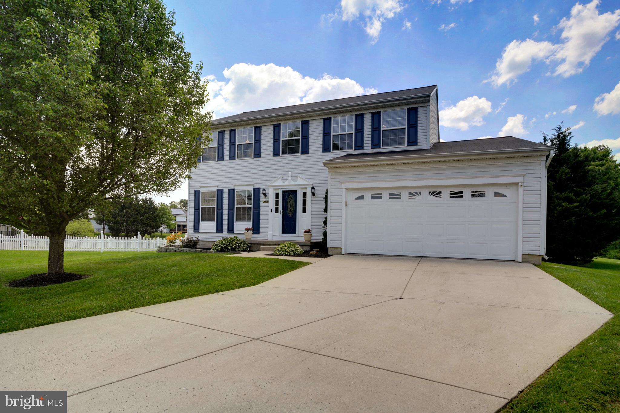 You'll love this stunning 3-story Colonial home quietly tucked away in the highly desirable Forest Hill area! This back of the court, 4-bedroom, 2 & 1/2 bathroom has a 2 car garage giving you ample space for parking & storage, beautiful flooring, large living areas on the main floor & basement, & a modern kitchen with access to the back patio. Stepping foot onto the back patio you're greeted with your very own oasis! Retractable awning, plenty of room for furniture & grill, remarkable landscaping, fencing, & a glimmering salt water pool, all perfect for enjoying a beautiful day with family & friends. The partially finished basement boasts a large carpeted room for entertaining, as well as a separate room for storage & easily accessible plumbing for your future bathroom addition. The home is minutes away from excellent dining options, lively bars, grocery stores, & parks. This home will go fast! Don't miss out!