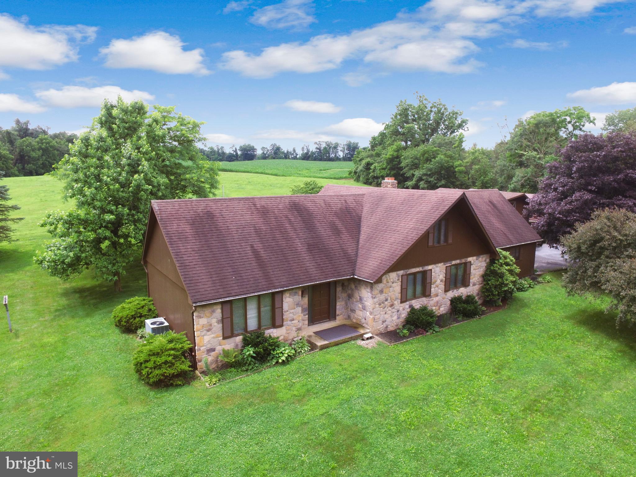 Cute Cape Cod in Shippensburg Area School District on 4 acres of land nestled back off the main road next to the creek. The home itself has 3 bedrooms and 2.5 bathrooms. First you will notice the large open eat in kitchen with plenty of table space and fireplace. In addition there is a living room overlooking the immaculate views. The first floor master bedroom has his and her closets and full bathroom with beautiful tiled shower. There is even a loft space a great kids area, office or man cave. Above the living room there is a room that can be made into a 4th bedroom or used as an extra storage space. Outside is just as grand as the inside with the in ground pool, patio and entertaining space. Attached to the home is a two car garage with access to the full basement, 1 car detached garage with storage above, and there is a 40ft by 25ft detached carport. Relax and enjoy the beautiful country setting yet close to town.