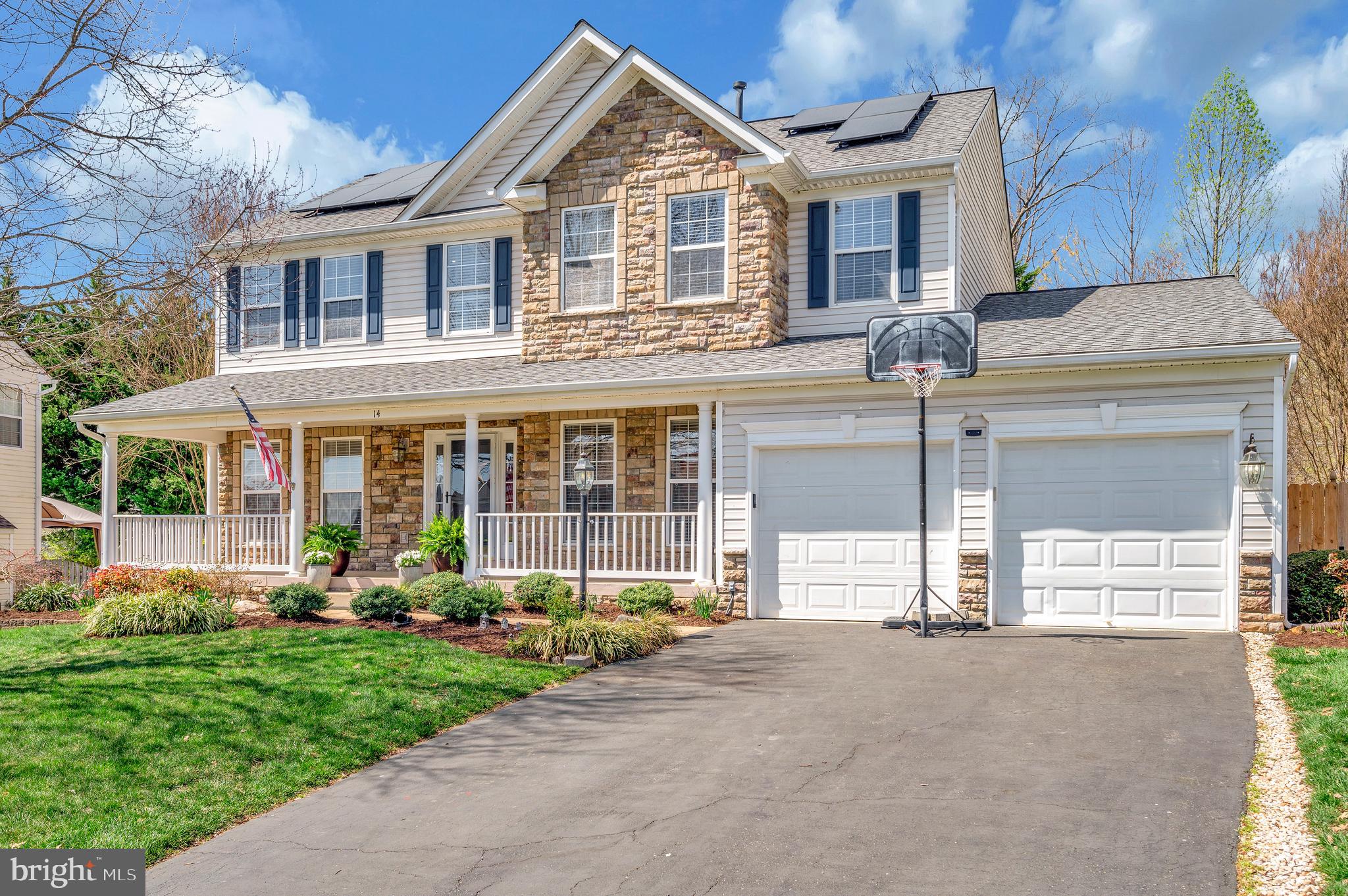 Welcome to your DREAM HOME in the highly sought-after Hampton Oaks community! This stunning, environmentally safe residence, powered by SOLAR energy, is a 5-bedroom, 3.5-bathroom haven that boasts a huge front porch adding to the stunning curb appeal, on a street that ends in a CUL-DE-SAC for added privacy.
 Enjoy outdoor living on the PRIVATE spacious screened-in covered porch, perfect for relaxing or entertaining on warm Virginia evenings. The heart of the home is the open concept kitchen and family room with a separate formal dinning area.  The freshly renovated kitchen boasts elegant quartz countertops and new stainless steel appliances.  Cozy up by the gas fireplace on chilly evenings. The beautifully landscaped and FULLY FENCED YARD provides a private oasis for family and pets. 
Washer/Dryer hookups in main level mudroom and in basement.
Commuting is a breeze with easy access to I-95 carpool lanes, making the trip to the Pentagon just 35 minutes. Residents of Hampton Oaks enjoy exclusive access to fantastic amenities, including a refreshing pool, tennis courts, a volleyball court, a play area, and a clubhouse. Don't miss this opportunity to live in a vibrant and welcoming community in a home that stands out from the rest!
Offers will be presented as they come in.