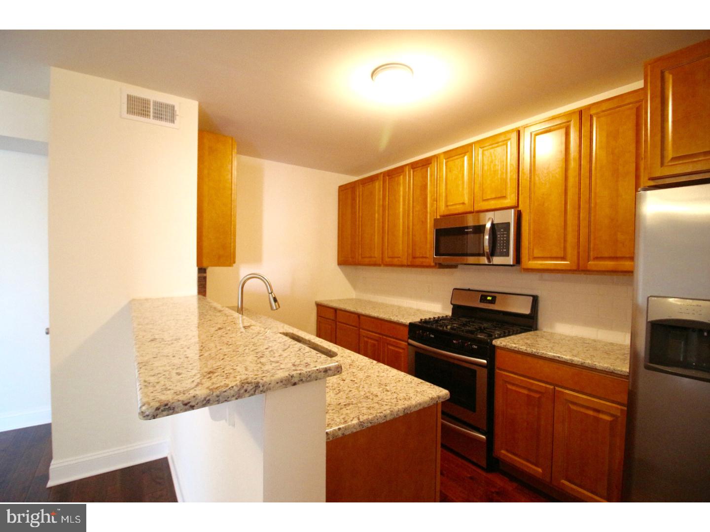 Available for an immediate move-in is this beautiful newly renovated 2BR 1BA apartment. Enter the apartment to the stunning new hardwood floors. The kitchen is fully modern, with state-of-the-art stainless steel appliances (including French door refrigerator) and granite counter-tops! Be the first to check out this Spacious and Stunning Apt!  Located on Girard Avenue, between 12th and 13th streets, this apt is a block from the Broad St subway (as well as the 15 Trolley), with easy public transportation access throughout the city. For bikers and walkers, City Hall is just 1.5 miles form your doorstep! CVS and many other businesses are within a block radius as well for your convenience.
