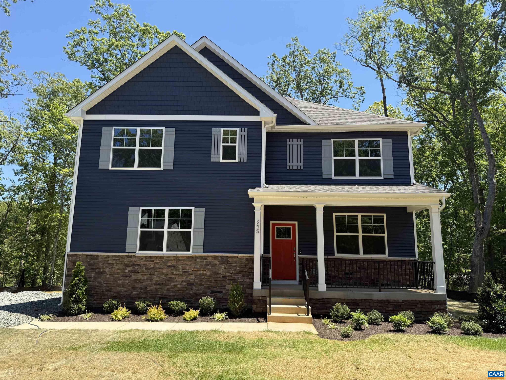 QUICK MOVE-IN! Welcome to the 2,511 sq ft Hayden model - a stunning new home on a spacious 1.6 acre homesite in the heart of Keswick, VA. This thoughtfully designed floor plan offers an open-concept main level with a spacious living room, dining area, modern kitchen with walk-in pantry, a full bedroom and bath, plus a versatile flex room perfect for a home office or playroom. Upstairs, you'll find a second living space, a luxurious primary suite with two large walk-in closets and a spa-like bath, three additional bedrooms, a full bath, and convenient upstairs laundry. Nestled just minutes from Charlottesville, Green Spring Estates blends modern comfort with timeless Virginia charm, surrounded by scenic countryside, wineries, mountain views, and historic attractions - everything you need to live, work, and play in peaceful luxury.,Granite Counter