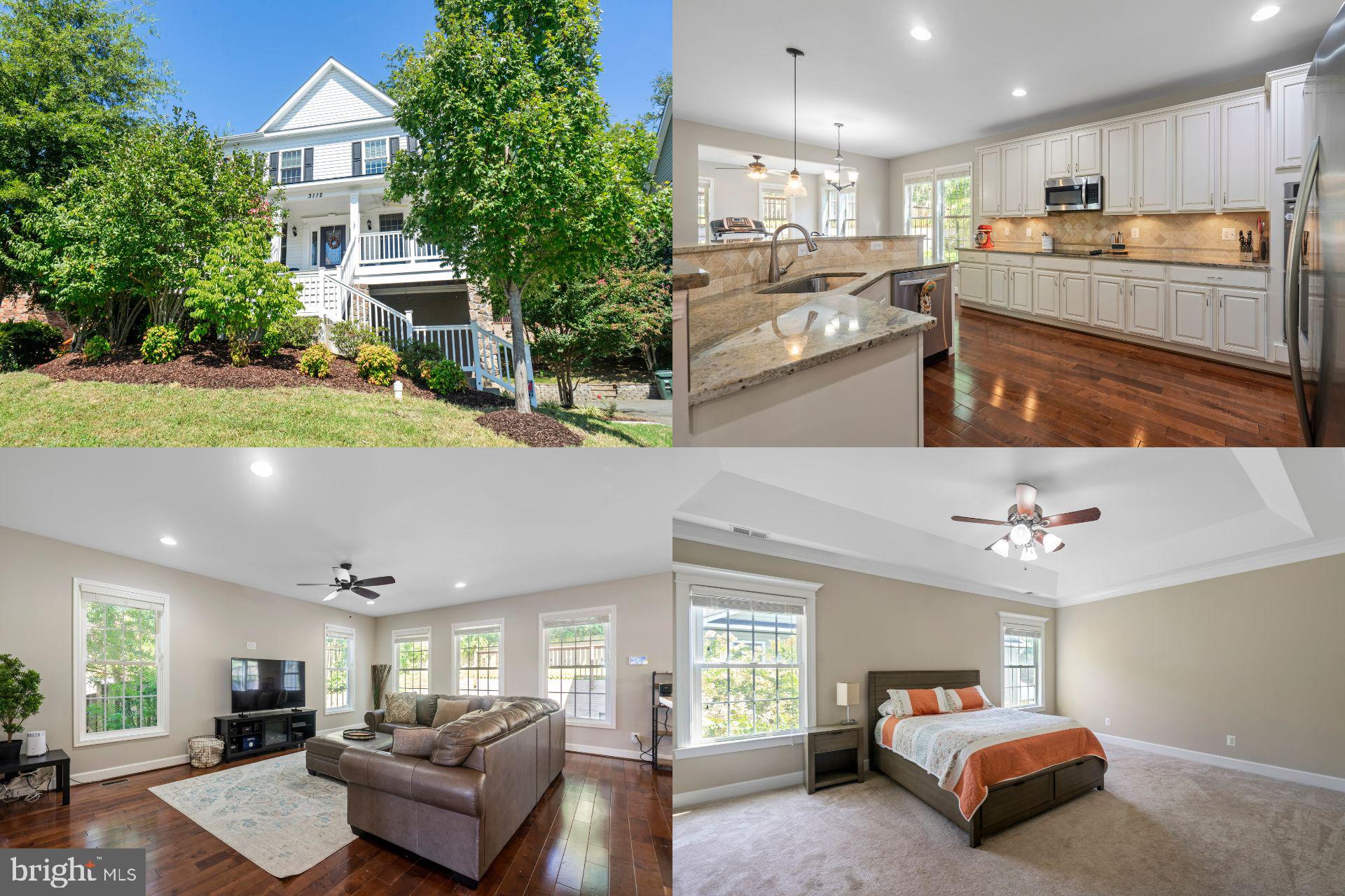 Welcome to this spacious and move-in ready home, which boasts modern features and is less than a decade old. The full front porch is a charming addition, perfect for enjoying your morning coffee or greeting neighbors. Hardwood floors grace the main level, providing both style and durability. Enjoy abundant natural light, thanks to large windows, while high ceilings, recessed lighting, crown molding, and chair railings add to the home's allure. The stylish kitchen features white cabinetry, granite countertops, and a breakfast bar providing a modern and functional space for culinary endeavors. The bedrooms are generously sized, offering ample space for relaxation and personalization. Enjoy the convenience of upper-level laundry. With nearly 4,000 square feet of space, this home offers an open floor plan that caters to modern lifestyles. Lovely backyard with a hardscaped patio area creates an inviting outdoor retreat for gatherings and relaxation. Situated just off Rt. 1 and near the Huntington Metro, this home offers easy access to the Beltway, I-95, 395, and Rt. 1, making the Pentagon, Amazon HQ2, Old Town Alexandria, and Washington, D.C. all within easy reach. Enjoy the freedom of no HOA! 
Make this your home before the holidays!