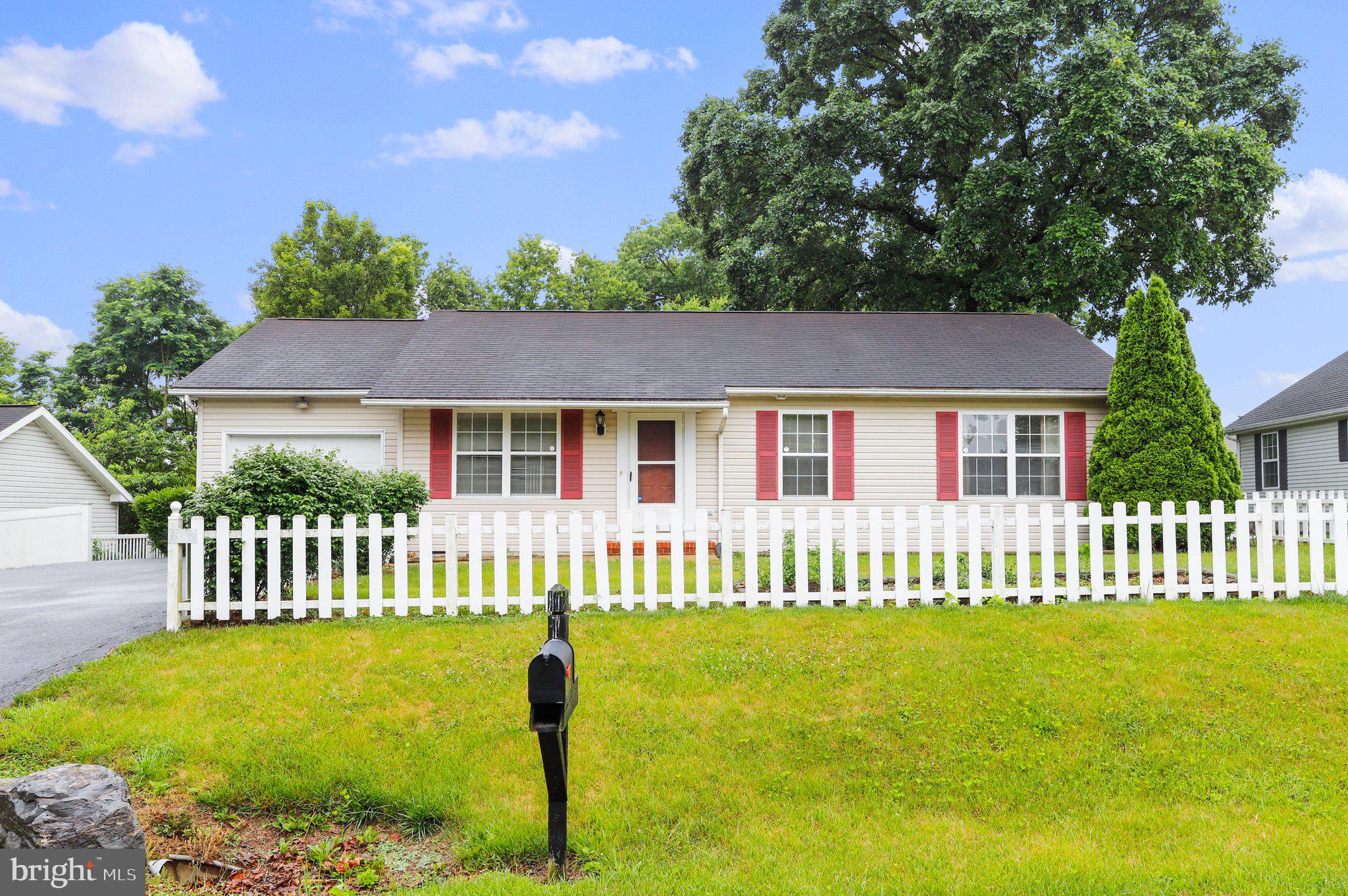 Here is a comfortable one-story house you can easily turn into your home. As you enter the front door, it has a wide open space with the combined living room and dining room, each side having a ceiling fan.  The dining room has the sliding door for the back yard.  From the kitchen, being on the backside of this home, it is open to the dining/living room, making for easy conversation, hosting, or just listening to music. Both bedrooms also have a ceiling fan in each.  It has a new hot water heater and the HVAC system is only one year old.  Although this is being offered in "as is" condition, the changes you make along the way should be affordable.  Come check it out!