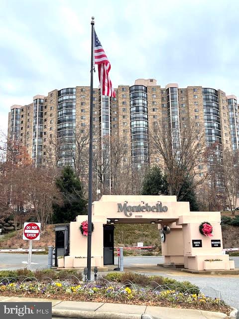 Welcome to Montebello and to this elegant one bedroom condo. You will love the 24/7 monitored security, and free Metro shuttle. Montebello offers a wide variety of amenities and entertainment, with a club or activity for all interests. The campus includes car charger stations; indoor and outdoor pools; spa and sauna; tennis and pickleball courts; a bowling alley, a full-service restaurant with a bar; a convenience store and dry cleaning; a game room with billiards and ping-pong overlooking the indoor pool; gym with a treed view; a card room with a wide variety of games; and even an upscale hair salon. BBQ areas are also available for outdoor grilling. The building itself offers a hobby room and party room, as well as a heavy-duty washer/dryer and much more. For more information Visit Montebello.org. This spacious and bright unit has a glass enclosed balcony perfect for relaxing, working, dining & entertaining. Open living room and dining room with great flow, plus kitchen with granite counters and stainless appliances, as well as in-unit laundry and generously sized bedroom. The unit Includes the use of storage space off the garage.  Make this place your home! Just two traffic lights from Old Town, and one from the Beltway and Woodrow Wilson Bridge. Scheduled your showings online and please turn off all lights when done.