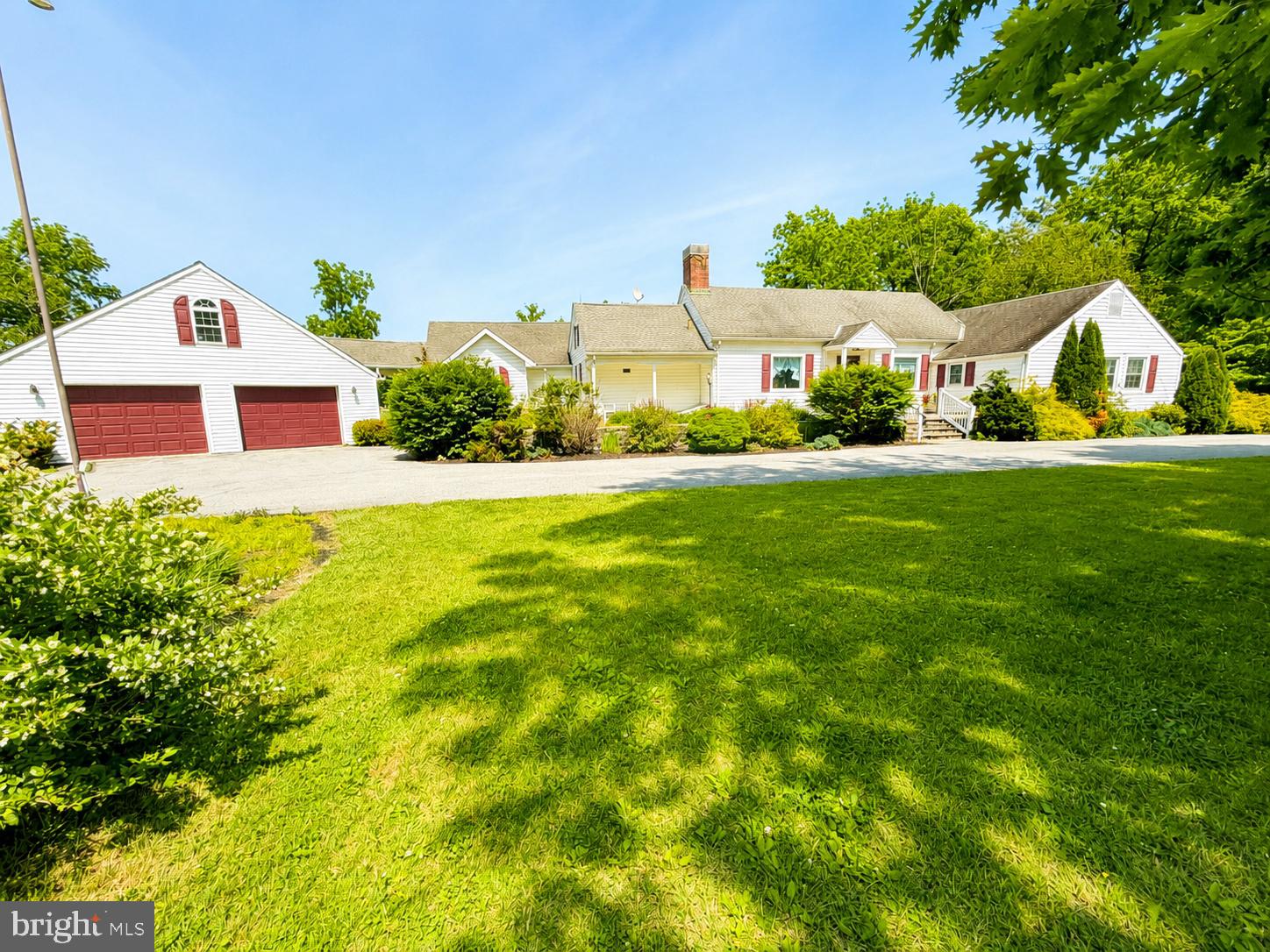 Beautiful Home! Beautiful Views!

Looking for your own little piece of paradise? This lovely Oley Valley property sits on 7.55 acres and offers 3 bedrooms, 3 full baths, and peaceful views you will never get tired of.

From the moment you pull in, you’ll notice the well-manicured lawn, flower beds, and long circular driveway leading to the sprawling ranch home. The property also includes a detached 2-car garage with walk-up attic stairs, a shed, gazebo, charming bridge, stream in the rear yard, and beautiful farmland views all around.

Inside, you’ll enter through the newer mudroom addition, which includes an office, full bathroom, and laundry area. From there, step into the bright newer dining room with multiple windows overlooking the rear yard. The kitchen opens to the dining area and features cherry cabinets, a movable island, large pantry with counter space, and a TV hookup.

The oversized family room is truly special, featuring vaulted ceilings, wood beams, built-in bookshelves, a balcony overlooking the room, a wood-burning fireplace, and two sets of French doors leading to the rear patio. The chandeliers in the family room are original to the property.

Down the hall, you’ll find 3 spacious bedrooms with plenty of closet space, along with 2 additional full bathrooms.

This unique property also has a wonderful history — it was once a tennis club with a pool, and professional baseball players were known to visit the property back in the day.

PLEASE DO NOT DRIVE DOWN THE DRIVEWAY UNLESS YOU HAVE A SCHEDULED APPOINTMENT.