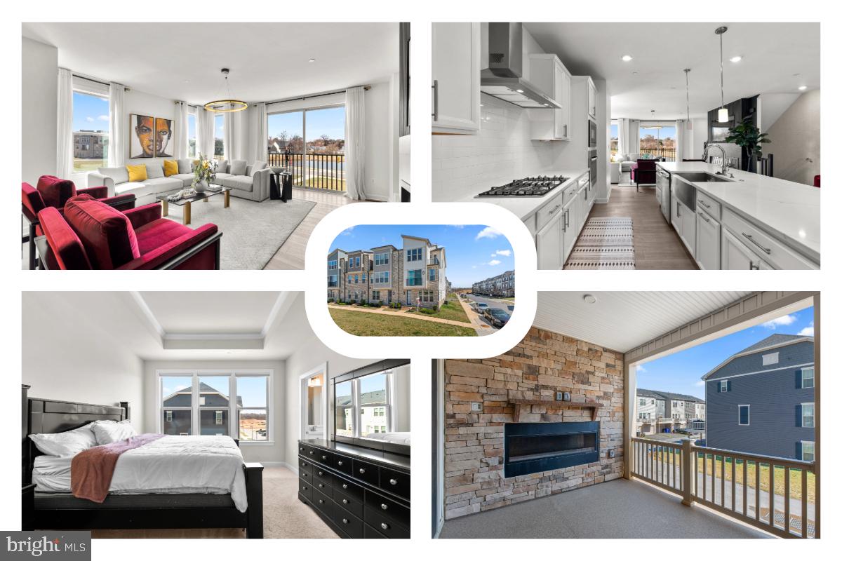 This three-bedroom townhome in Patuxent Greens offers a well-designed layout with modern finishes, a beautiful lakefront view, and upgraded technology features, including a Uni-Fi system for improved WiFi connectivity and an integrated audio system.  

The main level features an open-concept living, dining, and kitchen area with quartz countertops, stainless steel appliances, and a breakfast bar. Stylish lighting fixtures enhance the space, while the living room includes an electric fireplace. A half bath is also on this level. Sliding doors lead to a deck with a gas fireplace, creating an inviting outdoor extension.  

The upper level is fully carpeted and includes three bedrooms and a laundry hookup. The primary suite has a tray ceiling, a walk-in closet, and an attached bath with a double vanity, a walk-in shower, and a private water closet. A second bedroom features a private balcony, and the third bedroom is well-sized. A second full bath includes a double vanity and a tub-shower combination.  

The lower level provides additional living space with a carpeted family room, a mudroom, a storage room, and a half bath. This level also offers access to the two-car garage.  

Patuxent Greens homeowners enjoy a range of community amenities, including a large outdoor pool, a clubhouse, tennis courts, a playground, and a lake. The neighborhood is well-connected, with easy access to major roadways like I-95 and the MARC train, making commutes to Washington, D.C., and Baltimore convenient. Nearby employers include Fort Meade, NSA, and Johns Hopkins Applied Physics Laboratory. Shopping, dining, and entertainment options are abundant, with Laurel Town Centre, Historic Savage Mill, and Main Street Laurel offering a variety of choices. Outdoor enthusiasts can explore the trails and green spaces at the nearby Patuxent Research Refuge and Fairland Regional Park.