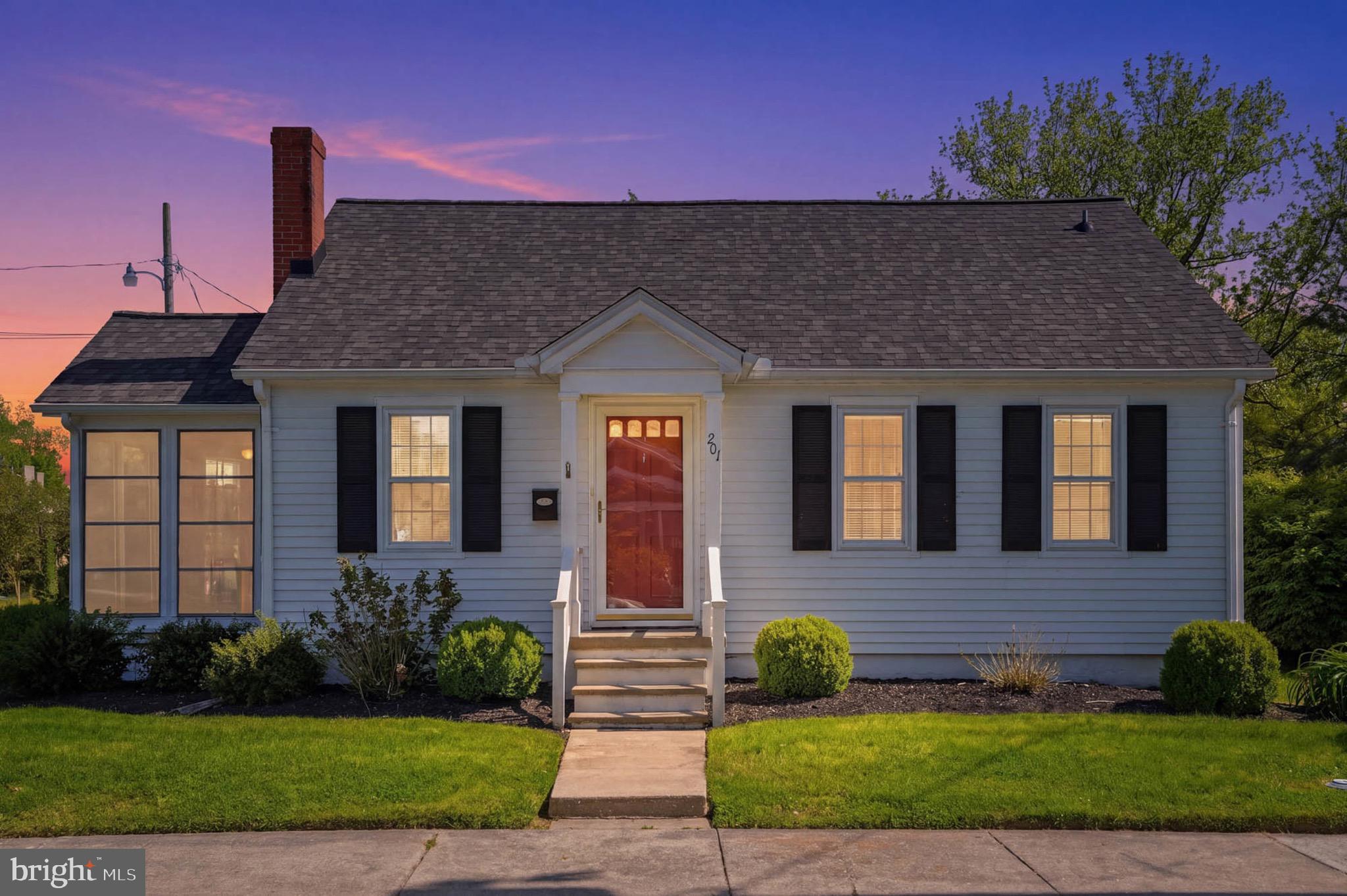 Welcome to 201 Belvedere Ave in Centreville, MD—where classic Cape Cod charm meets modern convenience. This inviting 2-bedroom, 1.5-bath home offers comfortable living with central A/C, a bright gallery kitchen, and an unfinished basement. The main level features a convenient half bath, while the finished attic provides flexible space that can serve as a potential third bedroom, home office, or bonus room. A sunroom addition brings in natural light and adds extra living space to relax or entertain.Roof replaced in 2025.  Ideally located in-town in popular Centreville, this home is ready for you to buy, move in, and enjoy!