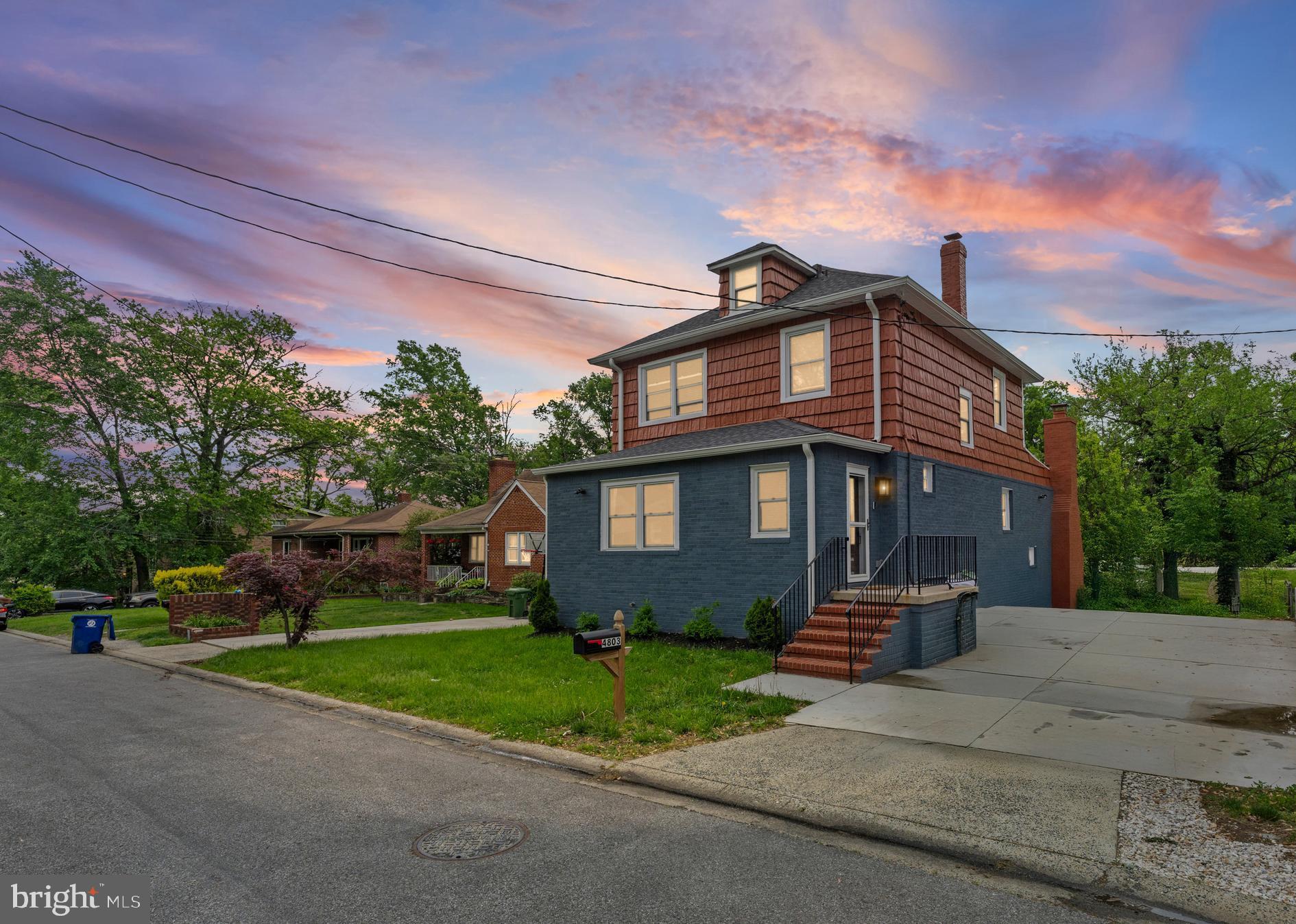 This one-of-a-kind traditional home was just renovated in 2023 and offers 5 bedrooms, 4 and a half bath, 2 bedrooms on main level, 3 bedrooms with connecting baths, entry foyer with powder room, new gourmet kitchen with granite countertops, 42-inch cabinets, cooking island, stainless steel appliances, huge family room with fireplace, 2 connecting rear decks, one trex deck, partially finished basement and attic, driveway that could accommodate 4 to 6 cars, private backyard. This is a must-see.