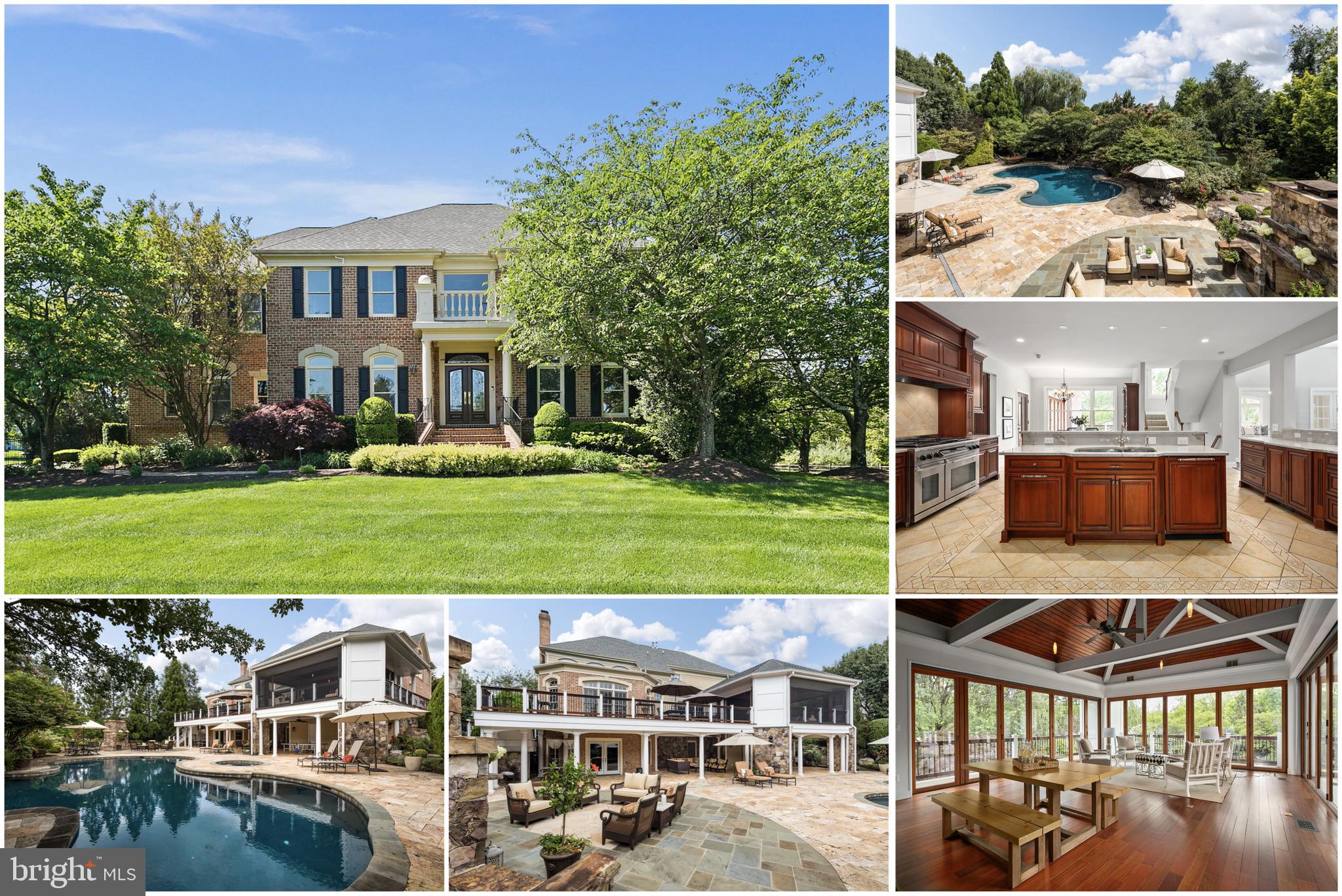 Resort Living at its finest! This breathtaking oasis is sure to impress. You'll love the outdoor living space complete with a pool, spa & wood burning fireplace that will make you feel like you're on vacation everyday. Stunning custom loggia features Brazilian cherry floors, decorative wood beam ceilings, phantom remote control screens & built-in grilling area. There's a deck & covered patio great for relaxing after a full day of fun in the sun. Gorgeous grounds with extensive hardscape & lush landscaping.   This custom 8,800 sq ft home was designed to entertain & built for a lifetime of memories. There is plenty of room to gather with space for everyone to enjoy on all levels. Gourmet chef's kitchen features state of the art appliances, beautiful quartz countertops & custom cherry cabinetry. At the end of the day, retreat to the owner's suite where you'll find a sitting room, dual walk-in closets & luxury spa bath. The expansive lower level features an in-law suite complete with dressing area, wine cellar, wet bar, media room, gym, sauna, full windows & walk-out to the covered patio. Countless upgrades include 2-story family room, main level library, built-in bookcases, beautiful hardwood floors, plantation shutters & more. Convenient to Tysons Corner, Reston Town Center & Dulles within the prestigious Langley School Pyramid in an established & friendly neighborhood. Offer deadline has been set for 1pm on Tuesday 05-18-21