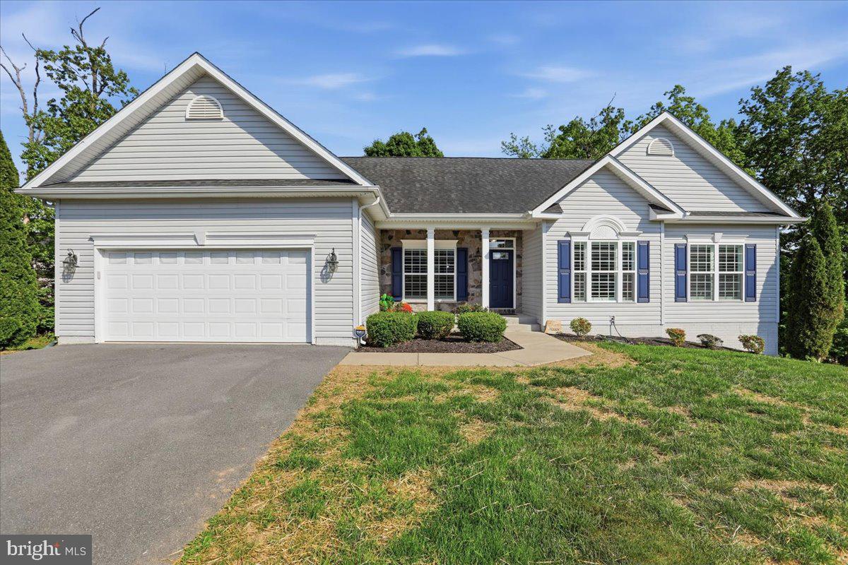 Welcome home to this gorgeous rancher with a fully finished basement located in the highly sought after, amenity rich community of Brookefield on the Potomac!  This home offers more than just well appointed luxury living space, you will enjoy all the amenities this community has to offer year round including:  a boat ramp for deep water Potomac River access, walking path, play fields, basketball courts, river views and a private pavilion for homeowner's and their guests. The inside is as beautiful as the outside. Stepping into this beautifully maintained, well appointed ranch home offering over 3,400 finished square feet you will find the main level boasts an open-concept layout with gleaming hardwood floors throughout the foyer, main living, and dining areas, including brand new hardwood floors in the home office on the main level.  The main level also boasts new plantation shutters throughout. The airy gourmet kitchen is complete with brand new granite countertops, brand new tile backsplash, brand new GE Appliances added less than 6 months ago,  a large breakfast bar, ample counter and cabinet space, a fantastic pantry, and generous table space.  This home offers all three of the large bedrooms on the main level, with 2.5 baths on the main level as well. The primary suite is oversized, complete with a sitting area and tray ceilings. The primary ensuite features brand new granite counter tops and a newly remodeled walk in tile shower.  The fully finished basement is HUGE and  has endless opportunities for multi-generational living, play area, with an additional work out room, and additional storage place. The lower level also features an efficiency kitchen with brand new tile backsplash, full bath, and brand new flooring. Outside, unwind on your expansive wooden deck, nestled among mature trees—ideal for morning coffee or evening gatherings. As if this wasn't enough, this home offers several new items and upgrades including: an AMANA 5-ton HVAC with high efficiency air cleaner added in February and a  brand new upgraded water heater added in February! All of this while being conveniently located minutes away from all major commuter routes, fine dining, and shopping!