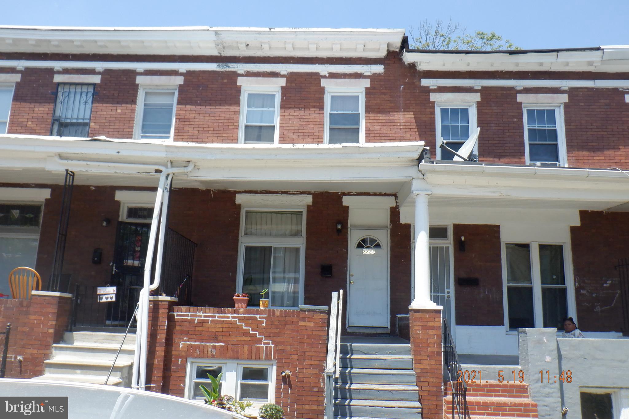 **Prime Investment Opportunity in East Baltimore Midway!**

Experience the perfect blend of classic Baltimore architecture and modern investment stability as this traditional brick townhome features a welcoming covered front porch that is perfect for relaxing on summer evenings and adding significant curb appeal . Features include a 3-bedroom and 1 full bathroom layout and an unfinished basement offering ample storage or room for future equity-building improvements. This property is an ideal addition to any investor rental portfolio, currently featuring a long-term tenant that provides immediate, stable rental income from day one.

The seller is highly motivated—bring your best offer today and secure a turnkey cash-flow asset in a growing market. This property is being sold "as-is".