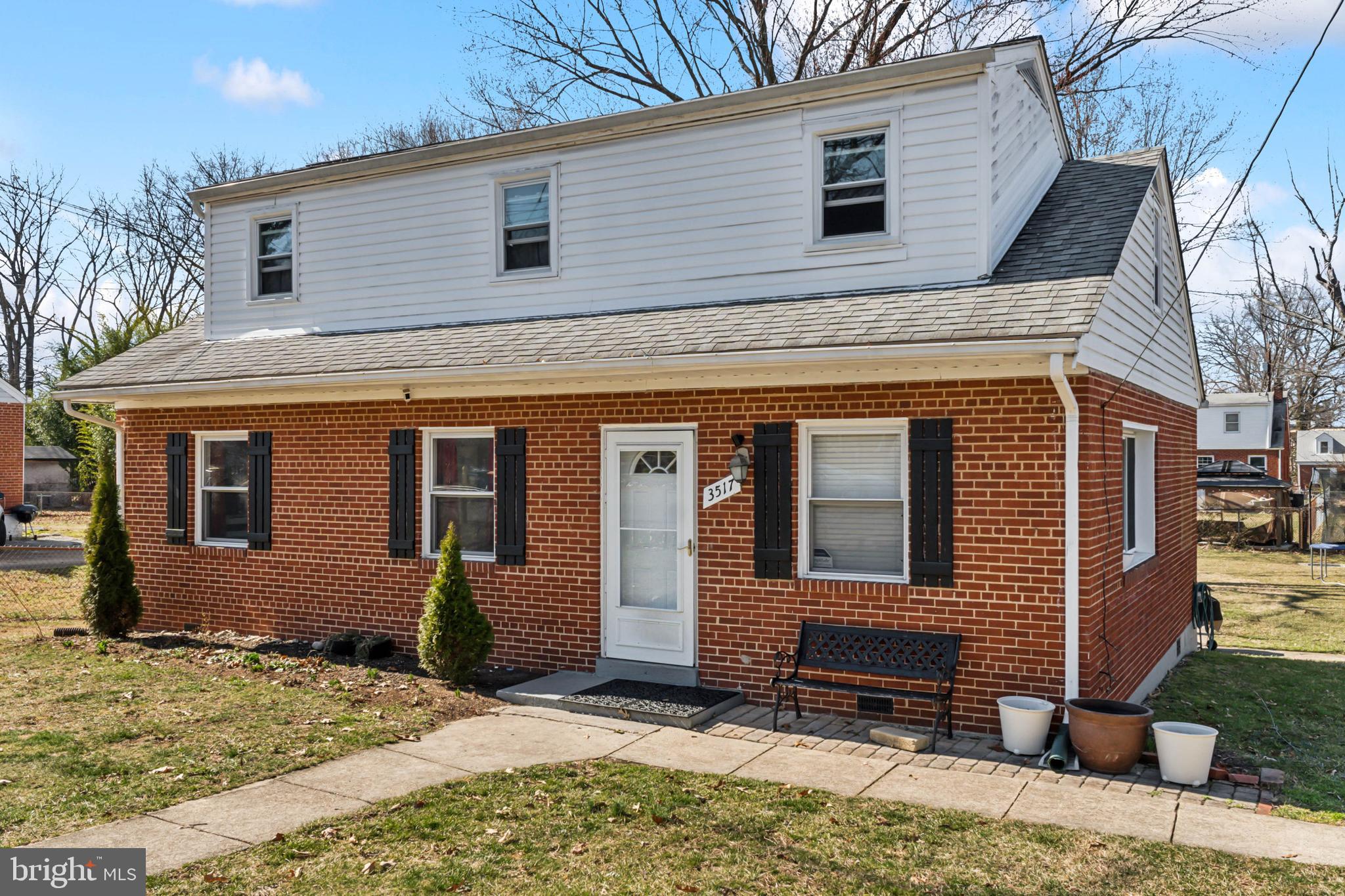 Discover the charm of this beautifully updated cape cod, perfectly situated on a quiet street just minutes from I-495, Suitland Parkway, shopping centers, and restaurants.

Step inside to an inviting open-concept living and dining area featuring hardwood floors and recessed lighting. The renovated kitchen boasts granite countertops, stylish tile flooring, a stunning backsplash, and stainless steel appliances.

The main level includes a spacious primary bedroom, a second bedroom, a full bath, and a convenient laundry room. Upstairs, you'll find a third bedroom, another full bath, and a versatile bonus room perfect for an office, playroom, or additional living space.

Recent upgrades include a newer HVAC system, windows, and roof. Outside, enjoy a large backyard, a two-car driveway, and a storage shed.

Don't miss this incredible home in a prime location!