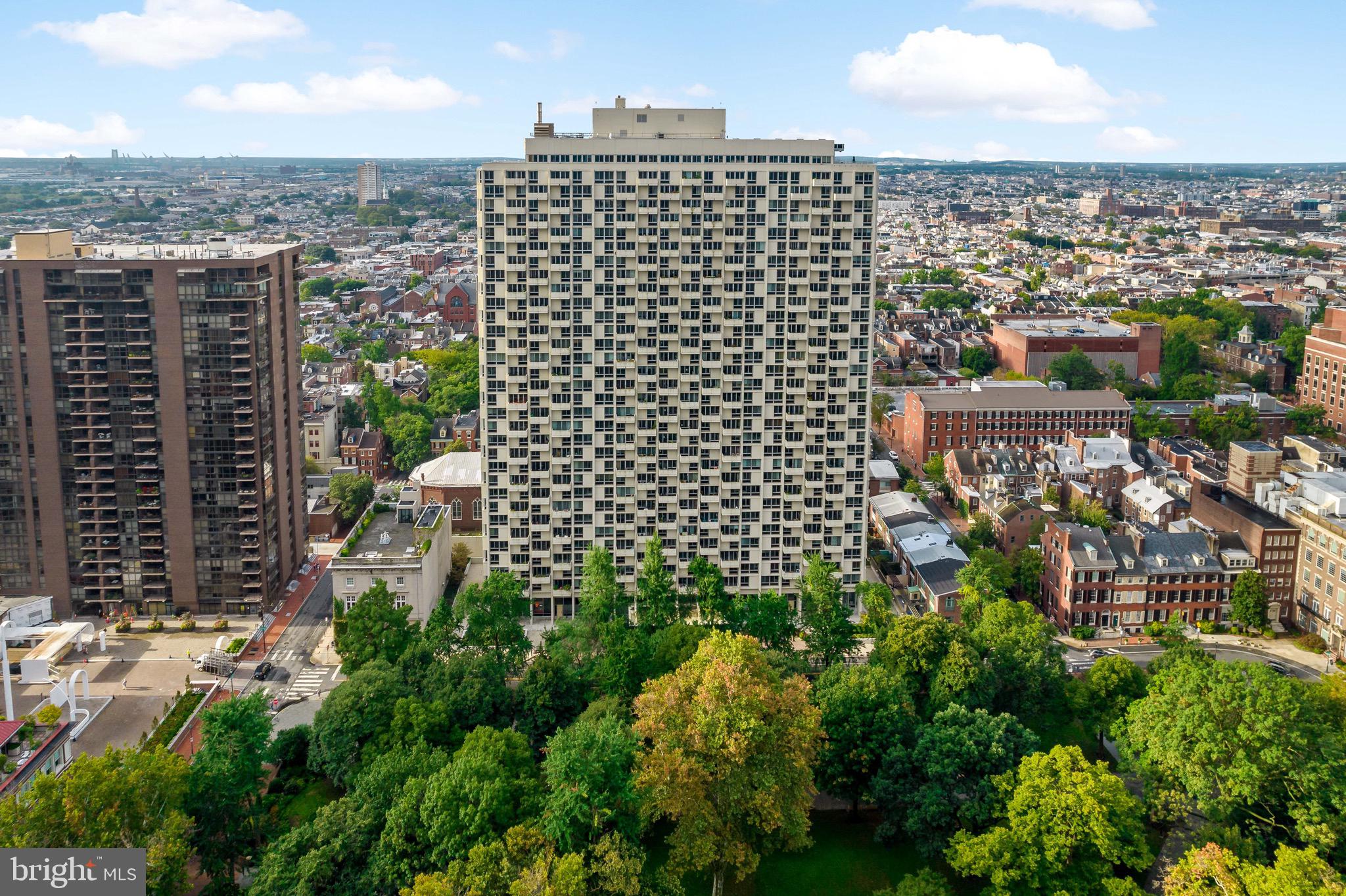 Welcome to your perfect city retreat at the iconic Hopkinson House overlooking historic Washington Square in the heart of Philadelphia.

This beautifully maintained  600 sq. ft. studio condominium offers an ideal blend of comfort, efficiency, and breathtaking views. Expansive windows frame picturesque sights of the park below, filling the space with natural light and creating a serene urban oasis. The thoughtfully designed layout maximizes every square foot, providing distinct areas for living, dining, and sleeping.

The kitchen is well-appointed with ample cabinetry and workspace, perfect for both everyday living and entertaining. A spacious living area allows for flexible furniture arrangements, while the sleeping area offers privacy and comfort. Generous closet space and a full bath complete this functional and inviting home.

Residents of Hopkinson House enjoy a full-service lifestyle with 24-hour concierge, a seasonal rooftop pool, fitness center, and on-site parking (subject to availability). Step outside your door and you’re moments from world-class dining, shopping, cultural landmarks, and all that Center City has to offer.

Whether you’re looking for a primary residence, pied-à-terre, or investment opportunity, this studio delivers unbeatable location, convenience, and views.