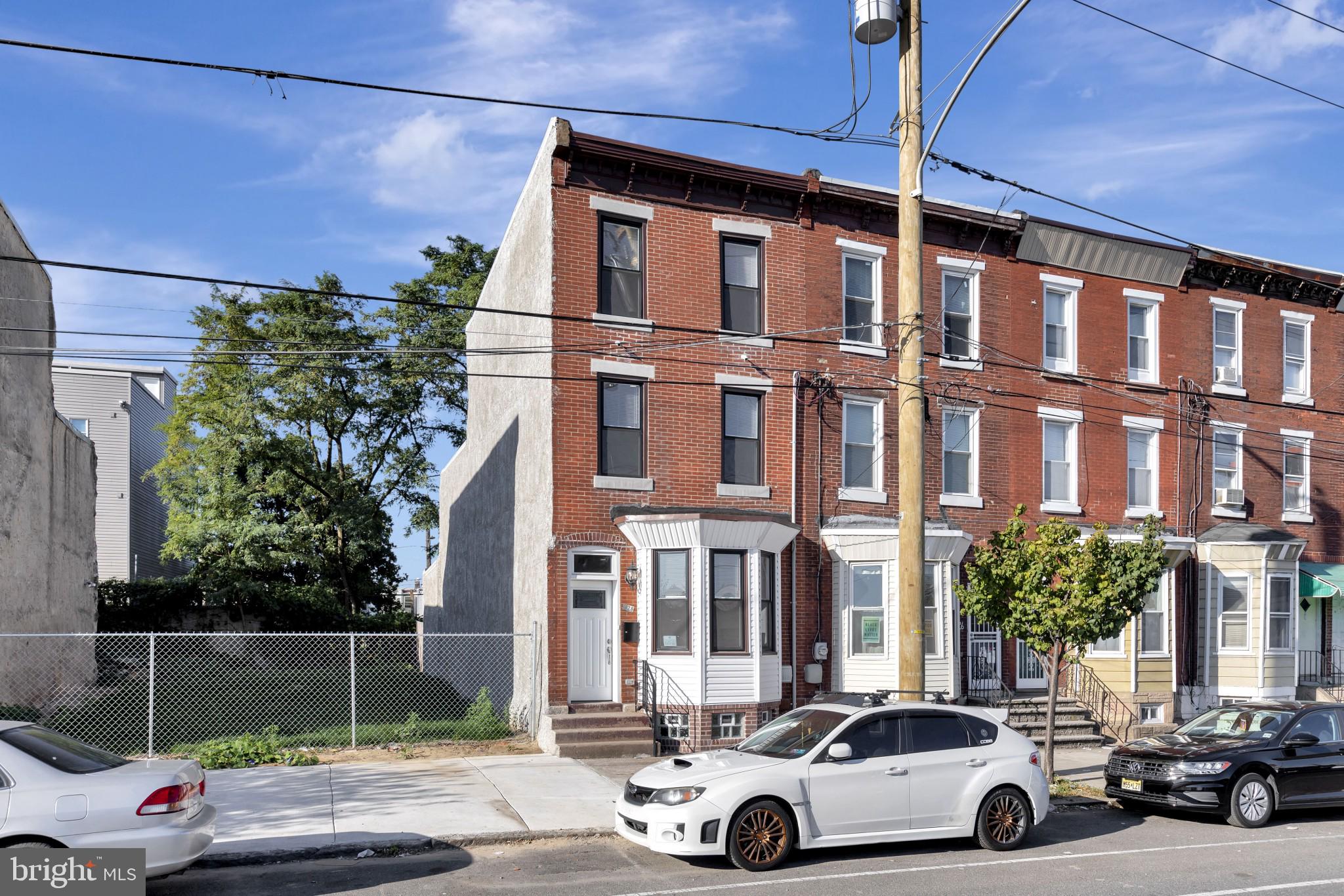 Totally renovated from head to toe in East Kensington!     Gigantic 3 story, 4 bedroom 3 bathroom home.   1st floor has open floor plan w/ high ceilings, exposed brick, metal rails, fireplace + LED lighting.  Chef's kitchen w/ breakfast bar,  quartz counters, stainless appliances + classic white cabinets.   Kitchen leads to a huge, full bathroom w/ laundry hook-ups.  2nd floor has 3 bedrooms w/ loads of space + another full  bathroom.   3rd floor master suite has another full bathroom w/ huge vanity + shower.  Additionally, there is a totally finished basement for additional square footage.   Entire house has brand new Bruce hard flooring, new windows, doors, sheetrock, + fixtures.  All new electric, plumbing + HVAC systems completed in 2020.   Located to close to Center City, SEPTA, numerous Fishtown area restaurants, cafes + bars!.   Immediate possession available.