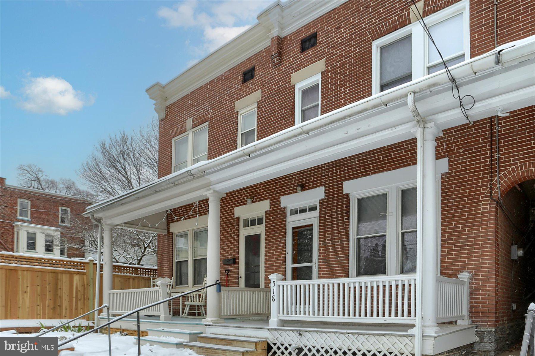 Step into elegance at this Chestnut Hill gem! Original features like exposed brick and oversized trim exude classic charm. The beautiful clawfoot tub adds a touch of vintage luxury. Updates galore, from a newer kitchen to stylish wood shiplap and fun wallpaper. First-floor delights include a spacious kitchen island and a cozy dining room with an exposed brick wall. Upstairs, three bedrooms await alongside an updated bath. Conveniently positioned within walking distance of F&M, shopping, dining, schools, parks, and more. A perfect blend of updates and timeless allure!