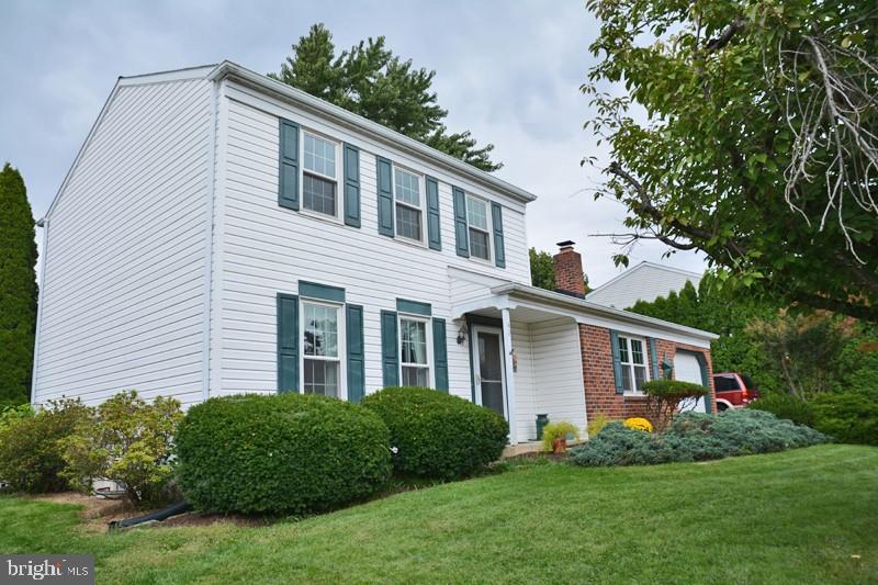 Very nice Colonial in Manchester Village! Huge Family room has brick hearth and wood stove insert and exits to large covered patio. Generously sized rooms throughout, the Master Bedroom has a walk-in closet and private access to bath. Large kitchen and formal Dining & Living rooms too. The backyard is level and fenced and also has a utility shed. The basement is framed and ready to finish as additional living space. All appliances included!