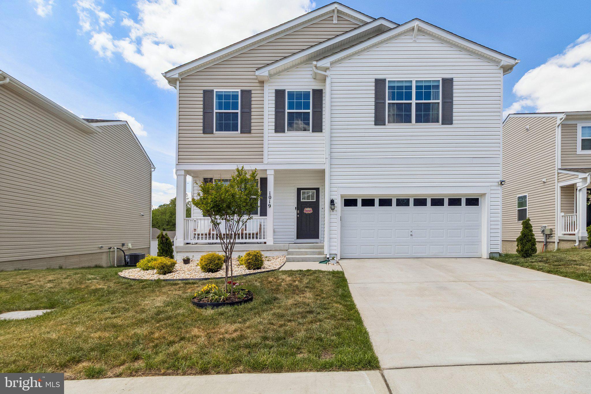 Welcome home to 1019 Merry Elm St in La Plata! This beautifully maintained property offers an inviting open-concept main level featuring stainless steel appliances, quartz countertops with a matching backsplash, and a stylish barn door leading to the pantry, with a seamless flow between the living, dining, and kitchen spaces that’s perfect for both everyday living and entertaining, plus a convenient main-level powder room. Upstairs, you’ll find a spacious landing, four generously sized bedrooms, and two full bathrooms, along with a walk-in laundry area offering additional storage, while the primary suite provides a relaxing retreat with a large walk-in closet and dual vanities. Natural light fills the home throughout, and the basement offers a recreation area with potential for an additional bonus room ideal for a home office, gym, or guest space. Step outside to enjoy the  backyard complete with a deck perfect for relaxing or entertaining, all conveniently located near shopping, dining, grocery stores, and major commuter routes.