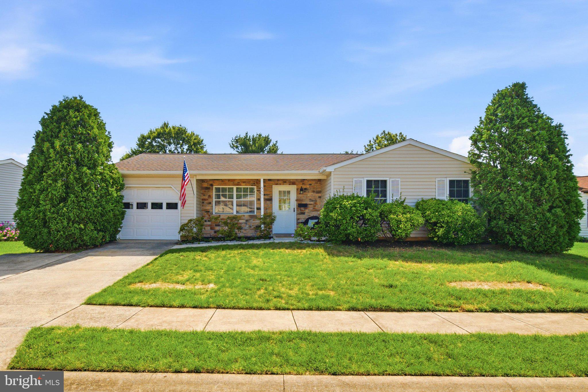 Welcome home to this beautifully updated detached Newbury model in Crestwood Village, a welcoming 55+ community in Frederick. Designed for comfortable one-level living, this move-in-ready home offers abundant natural light, an open floor plan, and the low-maintenance lifestyle you’ve earned.

From the moment you step inside, you’ll appreciate the bright, open living spaces designed for both everyday comfort and easy entertaining. Fresh interior paint, luxury vinyl plank flooring throughout, and thoughtful updates create a warm, inviting atmosphere that feels like home.

The updated kitchen features beautiful cabinetry, newer stainless steel appliances, and a functional layout that keeps everything within easy reach. A brand-new sliding glass door with built-in shades between the glass fills the kitchen with natural light and opens to your private rear patio, overlooking a level backyard and open common area with no direct rear neighbors—an inviting place to enjoy your morning coffee or relax at the end of the day.

Just beyond the main living area, the sun-filled den was one of the sellers’ favorite places to relax, offering the perfect spot to watch the world go by from the comfort of inside.

The spacious primary suite offers double closets and a peaceful retreat, while the second bedroom and full bath provide comfortable accommodations for guests or flexible space for hobbies or a home office.

Recent improvements include a brand-new roof, luxury vinyl plank flooring throughout, fresh interior paint, updated kitchen cabinetry, several replacement windows, low-maintenance vinyl siding, and a new sliding glass door with built-in shades. The home also features central heating and air conditioning, a convenient laundry area, an attached one-car garage with additional storage, and a double concrete driveway. The washer, dryer, and all shelving convey.

The sellers especially loved the convenience of the location and the welcoming neighborhood. Crestwood Village makes everyday living easy with lawn care and snow removal included, along with a clubhouse, swimming pool, miniature golf course, and a full calendar of community activities. Shopping, dining, parks, Downtown Frederick, and major commuter routes are all just minutes away.

Whether you’re looking to simplify your routine or simply enjoy more time doing what you love, this exceptional home offers comfort, convenience, and easy living in a community you’ll be proud to call home.