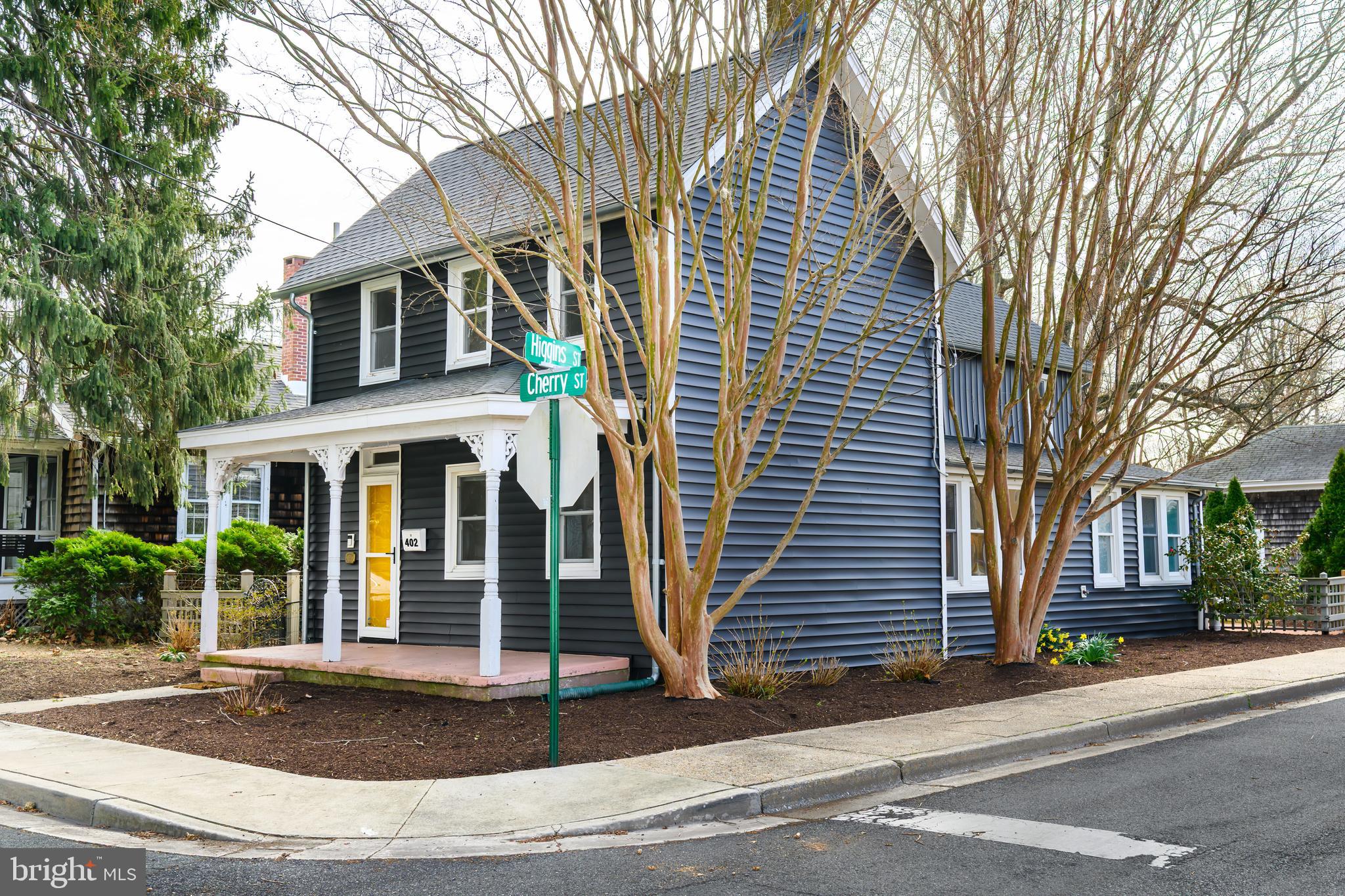 Welcome to 402 Cherry Street, a beautifully renovated three-bedroom (possible 4) two-full bath home located in the charming historic district of Easton, Maryland. This delightful residence combines modern updates with a prime location and offers a low-maintenance lifestyle in the heart of this captivating town. Renovated in 2023, this home has been thoughtfully designed to maximize space and functionality. The attention to detail is evident throughout, with stylish finishes and fixtures that perfectly complement the cozy interior.  The floor plan allows for comfortable, everyday living. One of the standout features of this property is the small courtyard.  This intimate outdoor space provides a private sanctuary where you can relax, unwind, and enjoy the outdoors. With minimal yard maintenance required, you'll have more time to savor the wonderful amenities Easton has to offer.  Easy access to an array of cultural attractions, galleries, boutique shops, and dining establishments. Immerse yourself in the vibrant arts community and experience the rich history and charm that Easton has to offer, all within a short walking distance from your home. Schedule a private showing today. Off street parking located on N Higgins Street.