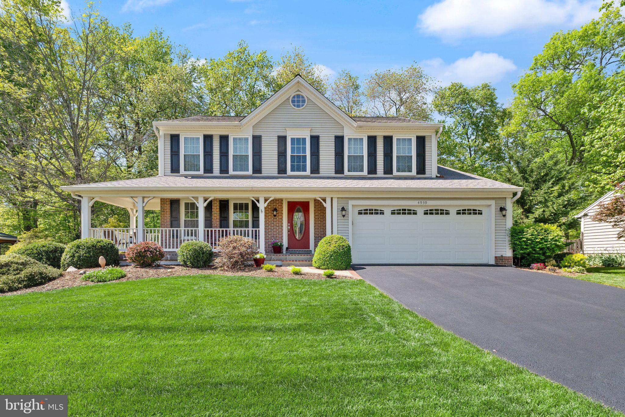 Welcome to 4939 Edge Rock Drive – Updated Colonial in Sought-After Poplar Tree Estates!

Nestled on a quiet, tree-lined street in the desirable Poplar Tree Estates community, this beautifully maintained 5-bedroom, 3.5-bath Colonial offers over 3,000 square feet of thoughtfully updated living space and timeless charm.

The main level features a spacious, light-filled layout with refinished hardwood floors (2019), a welcoming foyer with an updated staircase and banister (2016), and large picture windows in the kitchen and family room (2011) that flood the space with natural light. The kitchen is equipped with stainless steel appliances, including a new refrigerator (2022), and offers ample cabinet space for storage and prep.

Upstairs, you’ll find the generously sized primary suite with new hardwood flooring (2018) that extends through the hallway. Additional bedrooms offer flexibility for guests, office, or hobbies. The HVAC system was replaced in 2017 for year-round comfort, and new double-hung windows (2020) enhance energy efficiency and curb appeal.

Head down to the lower level where you'll discover a generous recreation room, a fifth bedroom, and a full bathroom. This walk-out basement also includes a large unfinished area—perfect for all your extra storage needs.

Enjoy outdoor living in the beautifully landscaped yard, with aluminum-wrapped wood columns, doors, and window frames (2011) for low-maintenance durability. Additional highlights include gutter replacement (2011), a new washer (2024), and a well-maintained basement offering potential for a rec room, gym, or office space.

Located in a top-rated school district with convenient access to shopping, dining, commuter routes, and the community pool and parks, this home offers the perfect blend of comfort, updates, and location