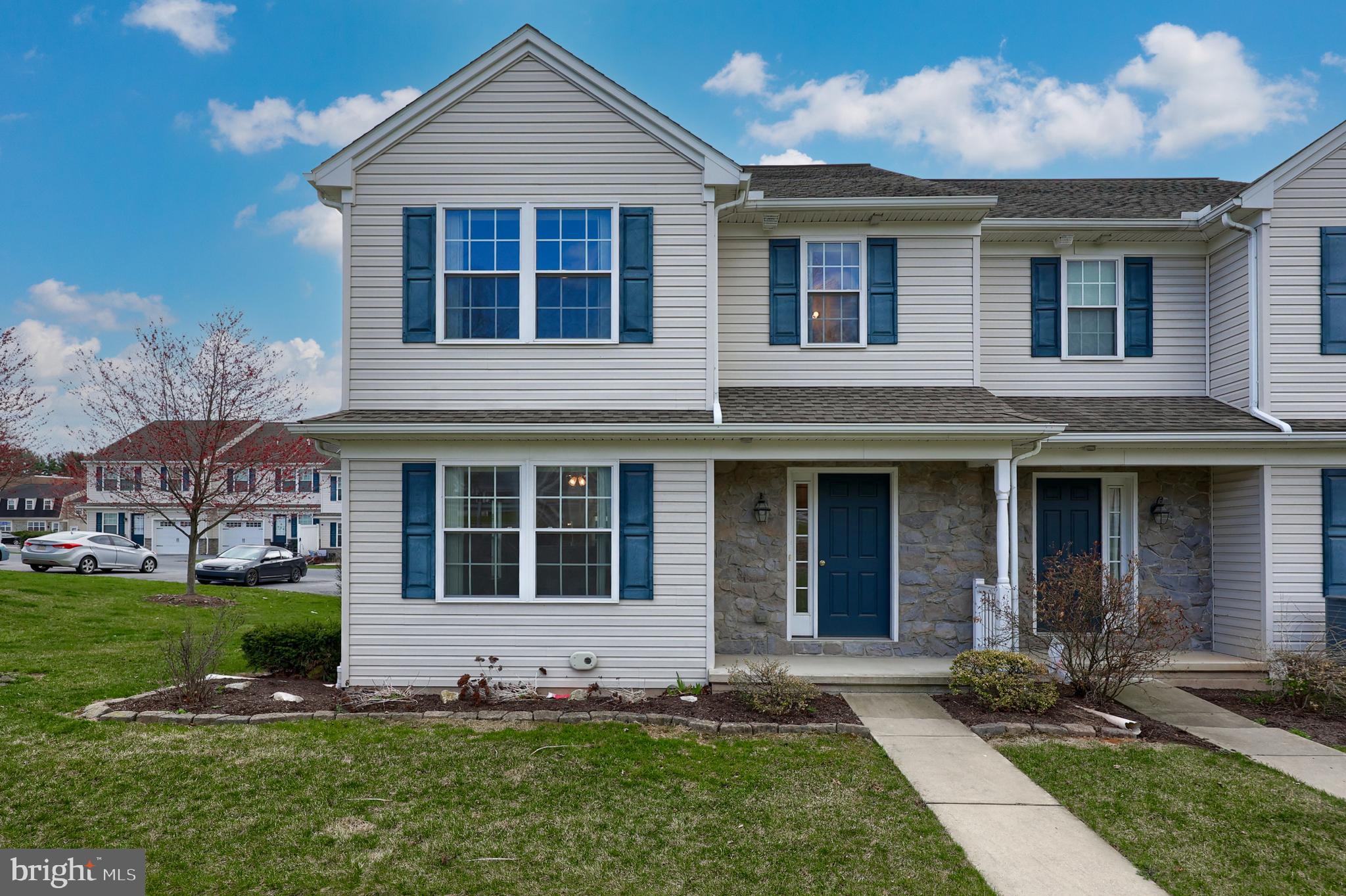 Welcome home to 35 Broderick Court!  This 3 bedroom 2 1/2 bath end-unit townhome located in the desirable Conestoga Valley School District looks forward to its new owners.   The first floor offers an open concept with spacious Kitchen /Dining combo over looking into the Living Room, powder room and access to the back patio with pergola;  great space for grilling and entertaining.  On the second floor you will find three spacious bedrooms, the primary with en-suite bathroom with walk in shower and large closet, plus full tub shower and laundry closet on that same floor.   The attached one car garage is a great bonus as well. 
The unfinished basement has potential for additional living space.  Just minutes away from US 222 and Rt. 30 and the great entertainment options of downtown Lancaster.  Schedule your showing today!