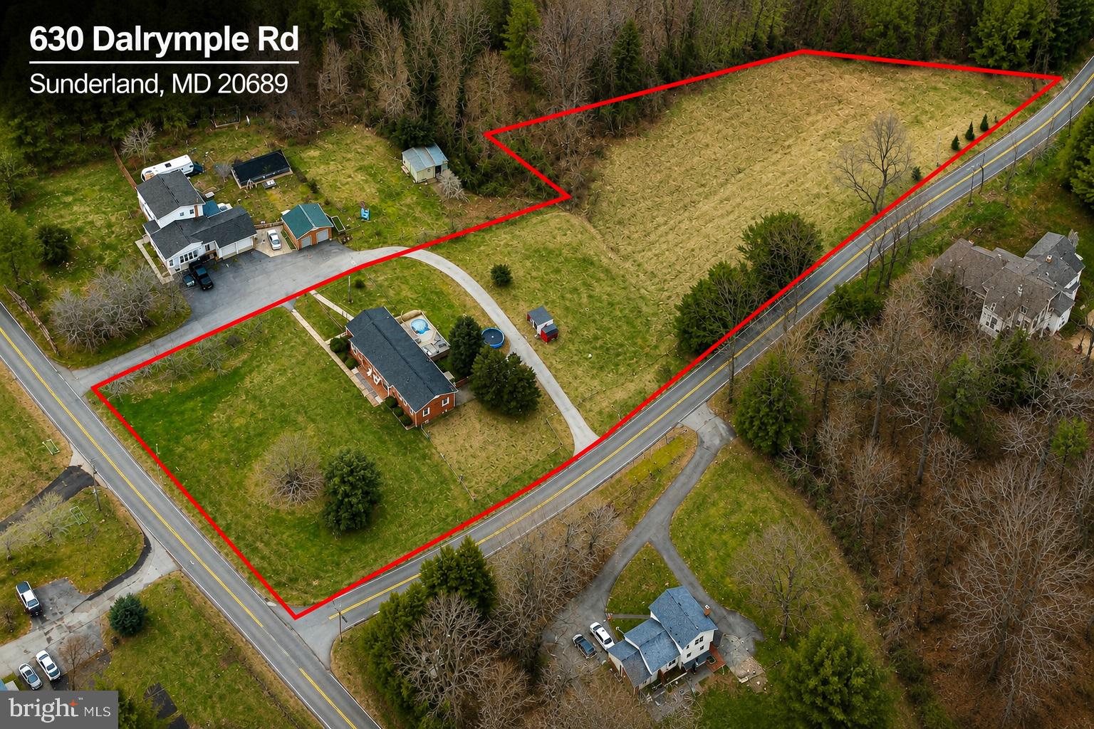 A ton of potential in this solid all-brick home offering 2,458 sq ft on a beautiful, usable lot with room to grow. Bring your tool belt and imagination to create instant equity—this is a true opportunity to have your own small farmette or country retreat.
The home features a functional layout and strong structure but does need work and is being sold strictly as-is. Inspections are welcome for informational purposes only.
Set on a spacious lot with a large fenced pasture area in the rear with two outbuildings, the property has previously supported various forms of livestock—ideal for those seeking space for animals, gardens, or outdoor living.*Current AG use needs to be verified with Calvert County.
A shared driveway easement off Dalrymple Road provides access, with an additional entry option from the circular driveway off Claggett Road, offering flexibility and convenience.
No HOA restrictions. Great lot with potential for future family conveyance subdivision, subject to county approval.
A rare opportunity to reimagine a well-built brick home in Northern Calvert County-a peaceful setting with room to expand, improve, and add value.