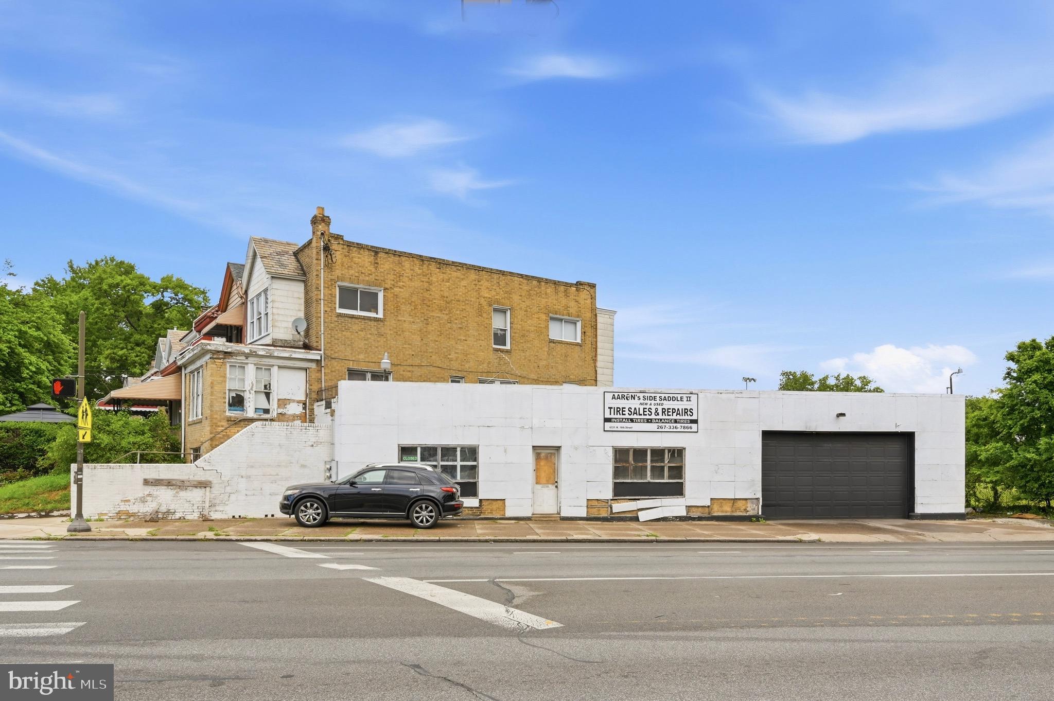 6331 N. 18th Street presents a unique mixed-use investment opportunity in the heart of a bustling West oak Lane  corridor. Zoned CMX-1, this corner property features a fully operational tire shop at street level with all equipment and tire inventory included in the sale, offering a true turnkey business opportunity for an owner-operator or savvy investor.



Above the commercial space are two 2-bedroom apartments, providing additional income potential and multiple revenue streams under one roof. With approximately 4,694 above-ground square feet, the property offers strong visibility, consistent neighborhood traffic, and excellent long-term upside.



Whether you are looking to expand your portfolio, operate your own business, or capitalize on a live/work investment opportunity, this property checks all the boxes. Conveniently located in a vibrant and active section of the city with nearby public transportation, local businesses, and residential density contributing to the area’s ongoing activity and demand.

Schedule your showings today!