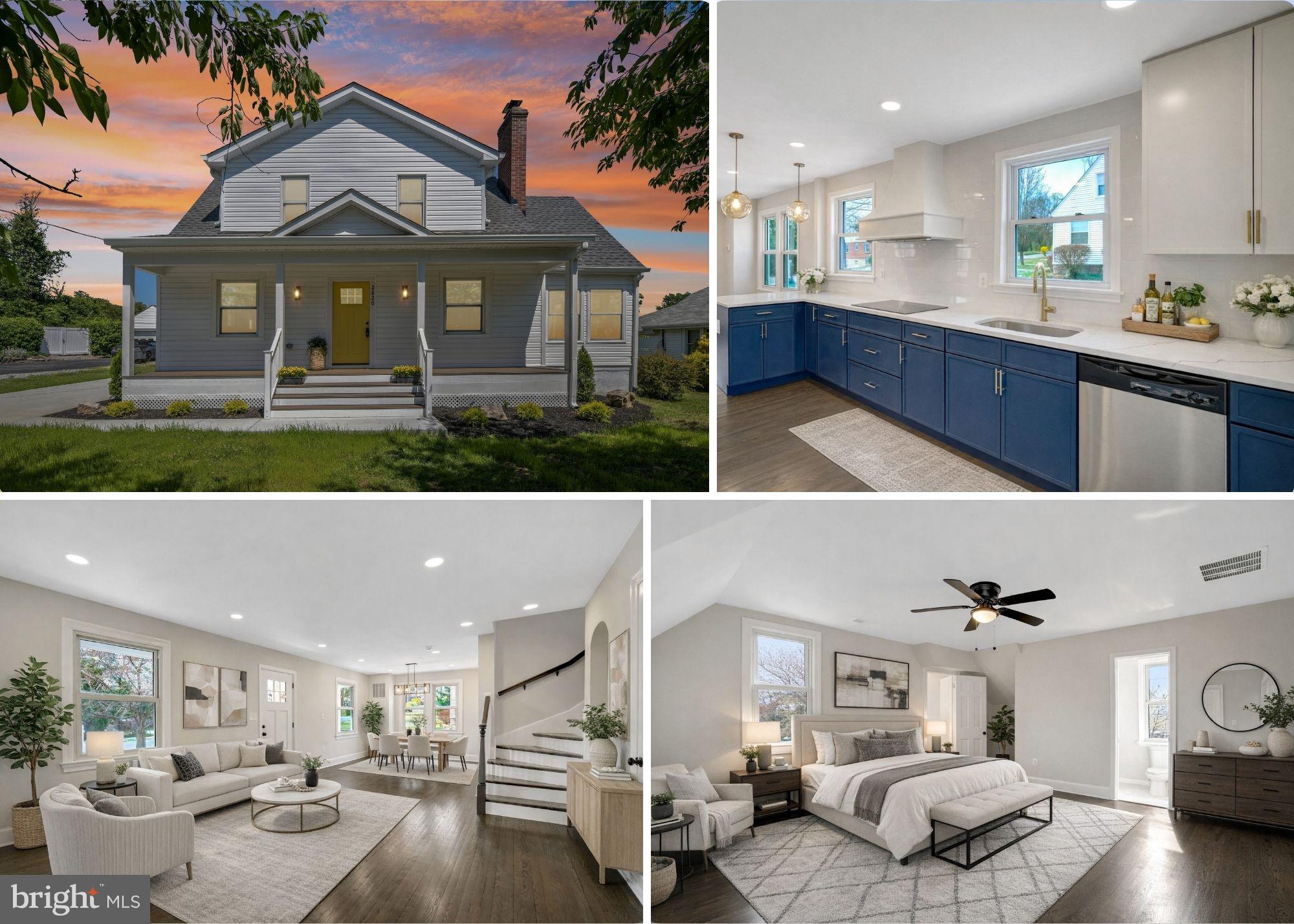 Welcome to 2820 Franklin Street, introducing a beautifully remodeled residence situated on over half an acre in an exceptionally convenient Alexandria location. Offering four bedrooms and four full bathrooms, including two spacious primary suites, this home delivers the perfect balance of modern luxury, functionality, and flexibility for today’s lifestyle.
From the moment you arrive, you’ll appreciate the impressive 0.52-acre lot, two-car garage, and extended driveway with abundant parking. Thoughtfully renovated from top to bottom, the home features major system upgrades including dual HVAC systems, new plumbing, new electrical wiring, a new sump pump, and a new water heater, providing both efficiency and peace of mind.
Inside, the redesigned open-concept layout creates bright, inviting spaces filled with natural light. The fully renovated kitchen serves as the centerpiece of the home, showcasing quality cabinetry, sleek countertops, and brand-new stainless steel appliances that seamlessly flow into the dining and living areas, ideal for everyday living and entertaining.
The main level includes a bedroom and full bathroom, perfect for guests, a home office, or convenient main-level living. Upstairs, generously sized bedrooms offer comfort and privacy, while the two well-appointed primary suites provide versatile living options. The finished basement adds even more functional space with a legal bedroom and full bathroom, ideal for recreation, extended stays, or additional living quarters.
Outdoors, the expansive backyard offers endless possibilities for entertaining, gardening, or creating your own private retreat. Conveniently located near shopping, dining, parks, and major commuter routes including Richmond Highway (U.S. Route 1) and I-95, this exceptional property combines space, style, and convenience in one remarkable Alexandria home.