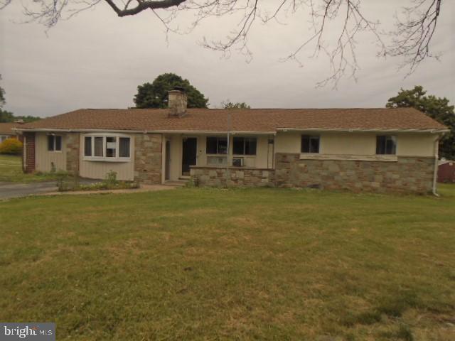 Spacious Rancher sitting on .75 acres is waiting for a new home owner. Open floor plan on main level.  Living room has wood burning fireplace. Dining room off kitchen . Huge family room . Main level laundry area . This home features 2 bedrooms and 2 full baths.  Full size basement is unfinished and would make a nice rec room. Deck off dining room leads to deck . Huge back yard has 2 sheds. Nice size driveway for off street parking. Close to Schools, Parks and shopping. Easy access to rt 40, 95 and 695. Agents please read agent remarks for contract details and view documents on this listing. Opens to investors 6.8