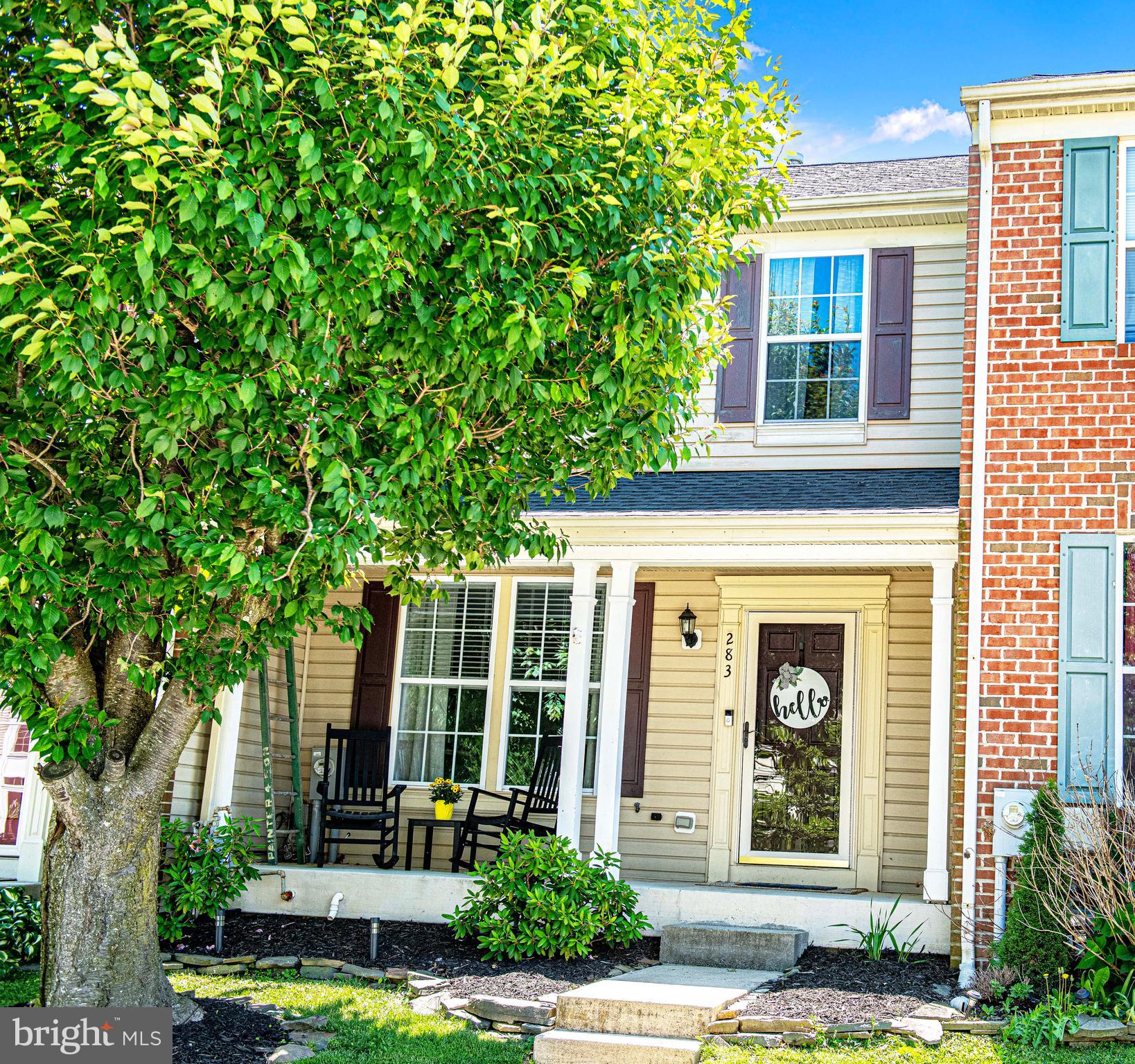 This home in Spenceola Farms is immaculate! Beautifully maintained and updated 3-bedroom, 2.5-bath townhome offers the perfect blend of comfort, space, and convenience! An adorable front porch adds even more charm and curb appeal.

The updated kitchen features new appliances, a reverse osmosis water system (2023),  lots of windows and natural light while overlooking the backyard. Luxury vinyl plank flooring flows through the main living areas, complementing the bright and open layout. Finished lower level with walkout that leads to the backyard. The spacious primary suite boasts vaulted ceilings, new windows (2026) and a private en suite bath.
Enjoy the maintenance free deck, installed in 2024 that overlooks the fully fenced backyard complete with a storage shed.  The roof was replaced approximately in 2018, new sliding door in kitchen in 2020, water heater replaced in 2023. 
The Community amenities include a clubhouse, pool, playground, walking paths, and direct access to the Ma & Pa Trail. Conveniently located just minutes from shopping, restaurants, downtown Bel Air, and easy access to the I-95 corridor.