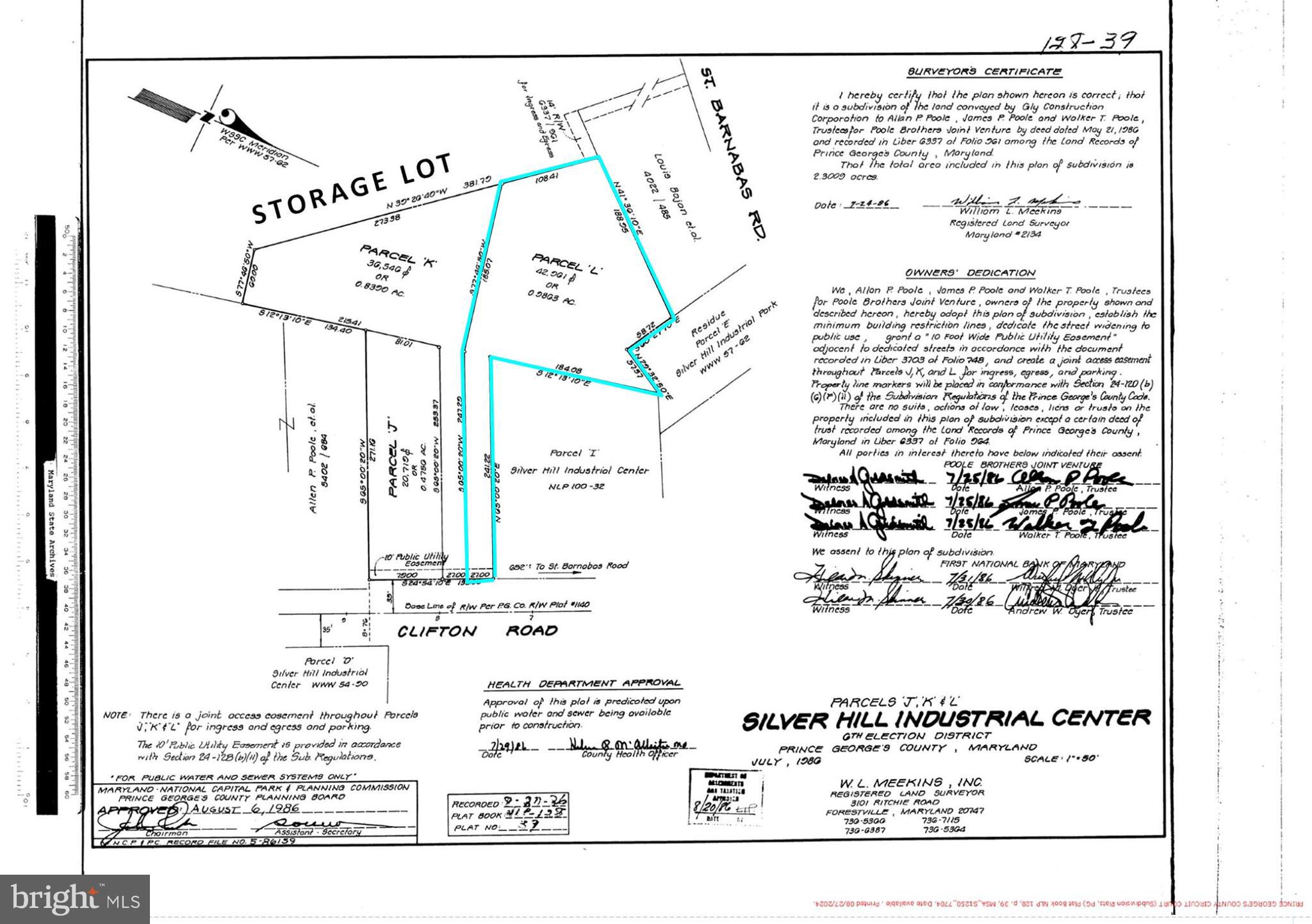 SILVER HILL INDUSTRIAL C - Commercial Sale