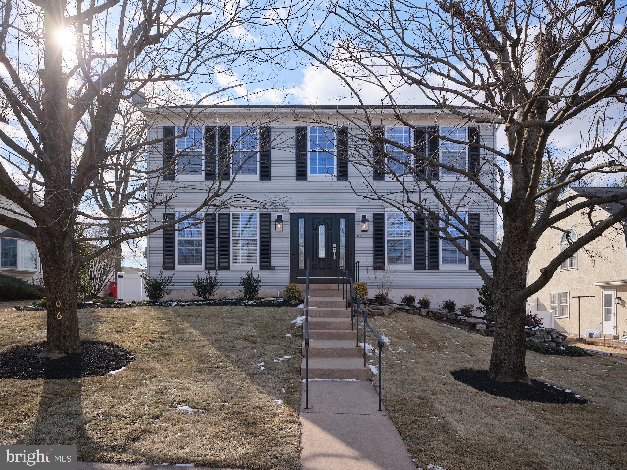 Stunningly Renovated Home. Turnkey, Modern, and Move-In Ready!
Welcome to 106 S School Lane, a completely updated and meticulously renovated gem in Souderton. This beautifully maintained home offers the perfect blend of modern upgrades and comfort, making it an ideal place to call home. The 1st Floor offer a Living Room, Dining Room, Kitchen, Family Room with door to back deck and a half Bath.  2nd floor consists of a Main Bedroom Suite with private Bath and walk in closet, 3 additional Bedrooms and a Hall Bath.  Brand New Flooring: Elegant LVL flooring throughout the first floor, providing a sleek and durable foundation. The second floor is adorned with brand-new carpeting for a soft and cozy feel. Fully Finished Walk-Out Lower Level: A versatile space that can be customized to fit your lifestyle—whether as a family room, home office, or entertainment area complete with cabinetry, wine fridge, and built in TV.  Plus, enjoy direct access to the outdoor space. Updated Laundry Room: Conveniently located on the lower level, the laundry room features all new fixtures and appliances.  Lutron Lighting System: Enhance your living experience with energy-efficient and customizable Lutron lighting throughout the home. Contemporary Fixtures & Finishes: Every detail has been carefully selected, with new fixtures, hardware, and finishes that complement the home’s modern aesthetic. New Deck and Fence: Step outside to your own private retreat—perfect for outdoor entertaining, relaxation, or play. The newly installed deck and fenced-in yard offer both style and security.
All-New LG Appliances: The updated kitchen boasts a full suite of top-of-the-line LG appliances, ensuring both functionality and style for all your culinary endeavors along with quartz counters, eat-in island, new sink and tile backsplash.  Neutral Paint Throughout: A fresh, neutral color palette offers a bright and airy atmosphere that complements any decor style. With its excellent condition and thoughtful renovations, this home is truly move-in ready and waiting for you to enjoy. Don’t miss the opportunity to make 106 S School Lane your forever home!

Schedule your private tour today and see all that this exceptional property has to offer!
