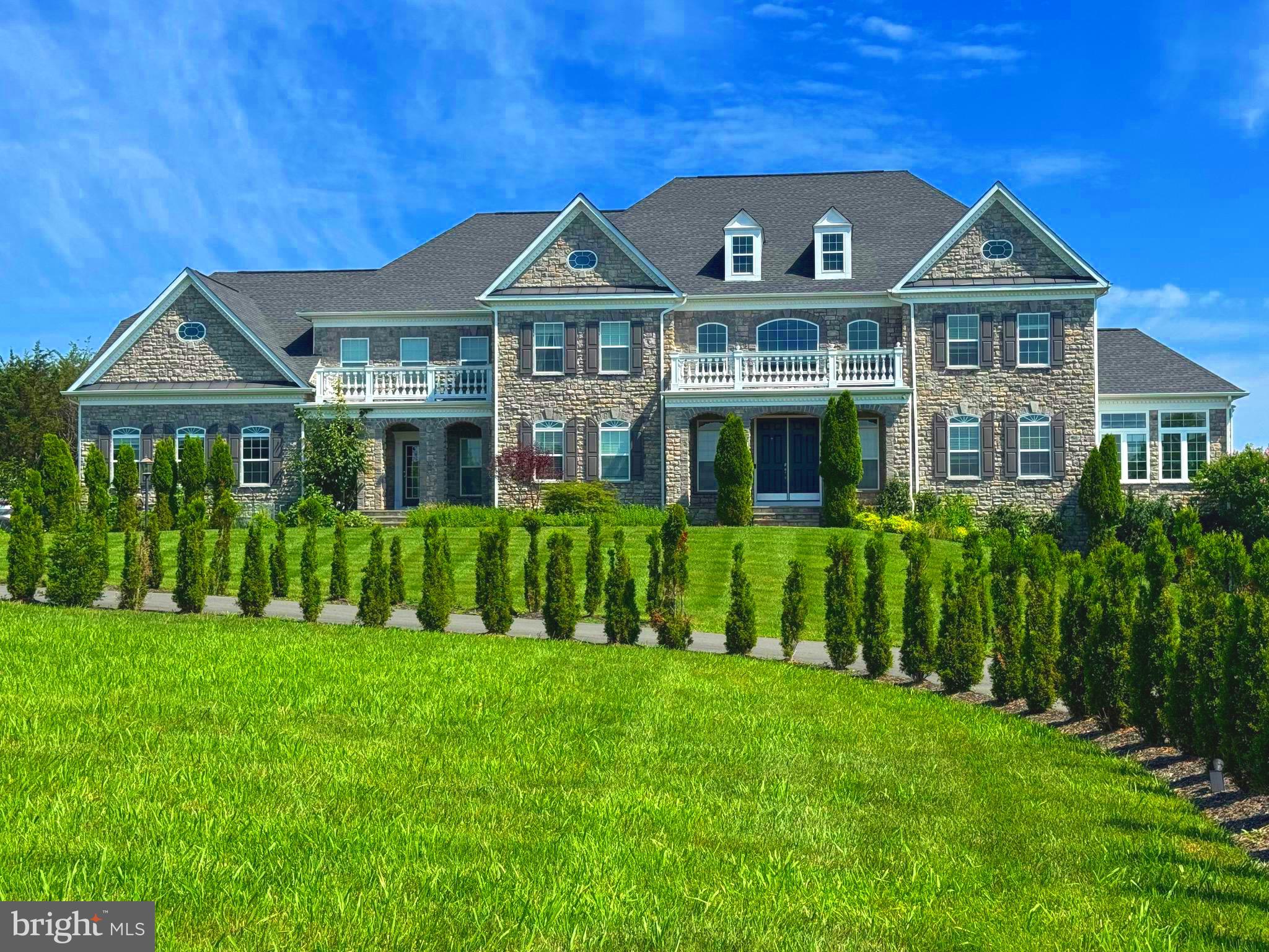 Elegant, custom-built estate by K. Hovnanian, set on 5+ private acres in Centreville. Features include dual staircases, Calacatta tile entry, two family rooms, double-sided fireplace, and a gourmet kitchen with double islands. The expansive lower level offers a home theater, gym, or entertainment lounge. Unwind in your private backyard oasis with a saltwater pool and spa. One-owner home, beautifully maintained, and one of the best private lots in the entire neighborhood!