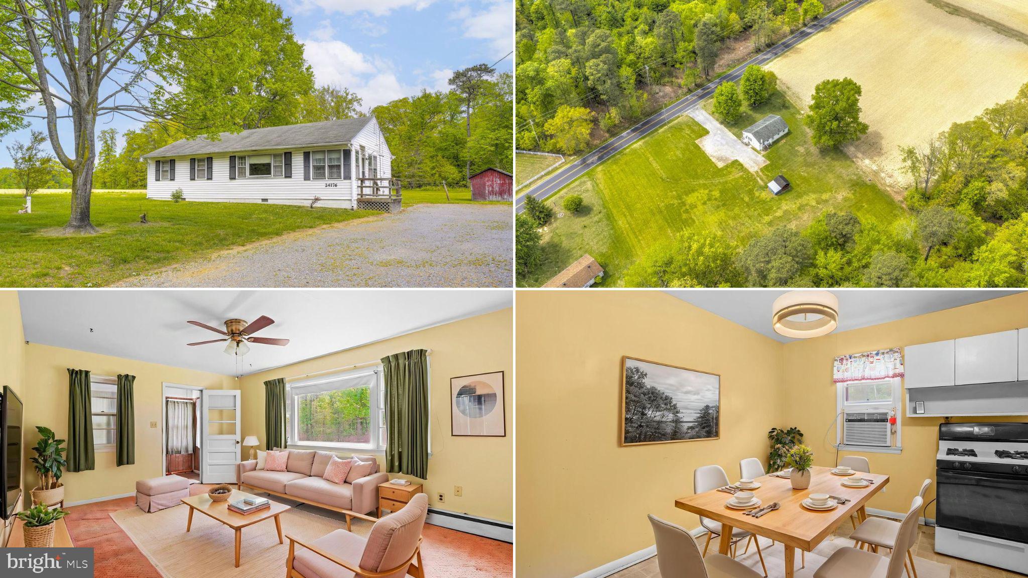 Welcome to this well-maintained home, proudly owned by the same owner since it was built, nestled on a beautiful 2-acre flat lot in a highly desirable and peaceful setting. Offering the ease of one-level living, this property features 3 bedrooms and 1 full bath, making it a great option for those seeking comfort and convenience.  The expansive, level yard provides endless possibilities for outdoor enjoyment, gardening, or future expansion, all while enjoying the privacy and tranquility of the surrounding area. Located in a sought-after location, you’ll appreciate the perfect balance of quiet living with convenient access to nearby amenities.  Seller is offering a $10,000 credit toward closing costs. Certain images have been virtually staged to illustrate the property’s potential.