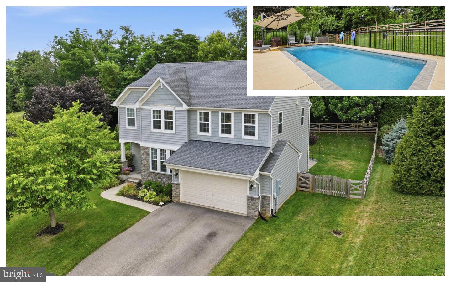 Your dream home awaits!   Located on a quiet cul-de-sac in the sought-after Middletown school district, this beautifully maintained 4-bedroom, 4 bath home is move-in ready!  Freshly painted in today's neutral colors with brand-new carpeting, this home features engineered hardwood flooring, a formal dining room, a spacious family room with a gas fireplace, and a gourmet kitchen with granite countertops, stainless steel appliances, a center island, pantry, and breakfast area.  The upper level has four spacious bedrooms.  The stunning primary suite features two walk-in closets.   The en-suite offers a luxurious custom-tiled oversized shower, while the beautifully renovated hall bath adds modern style. The walkout lower level includes a rough-in for a future full bath and is ready for your finishing touches.   **Tax square footage is not correct.   Home is larger.  Enjoy your private backyard oasis with an extended patio, heated saltwater in-ground pool, and tree-lined yard—perfect for relaxing or entertaining.   Updates include; new carpet, freshly painted, new HVAC blower, renovated bathrooms and new fence.   Home and pool inspections have been completed and will be included in disclosures, Conveniently located near I-70, Route 15, parks, shopping, and restaurants.  This exceptional home has it all and won't last long. Schedule your private tour today!