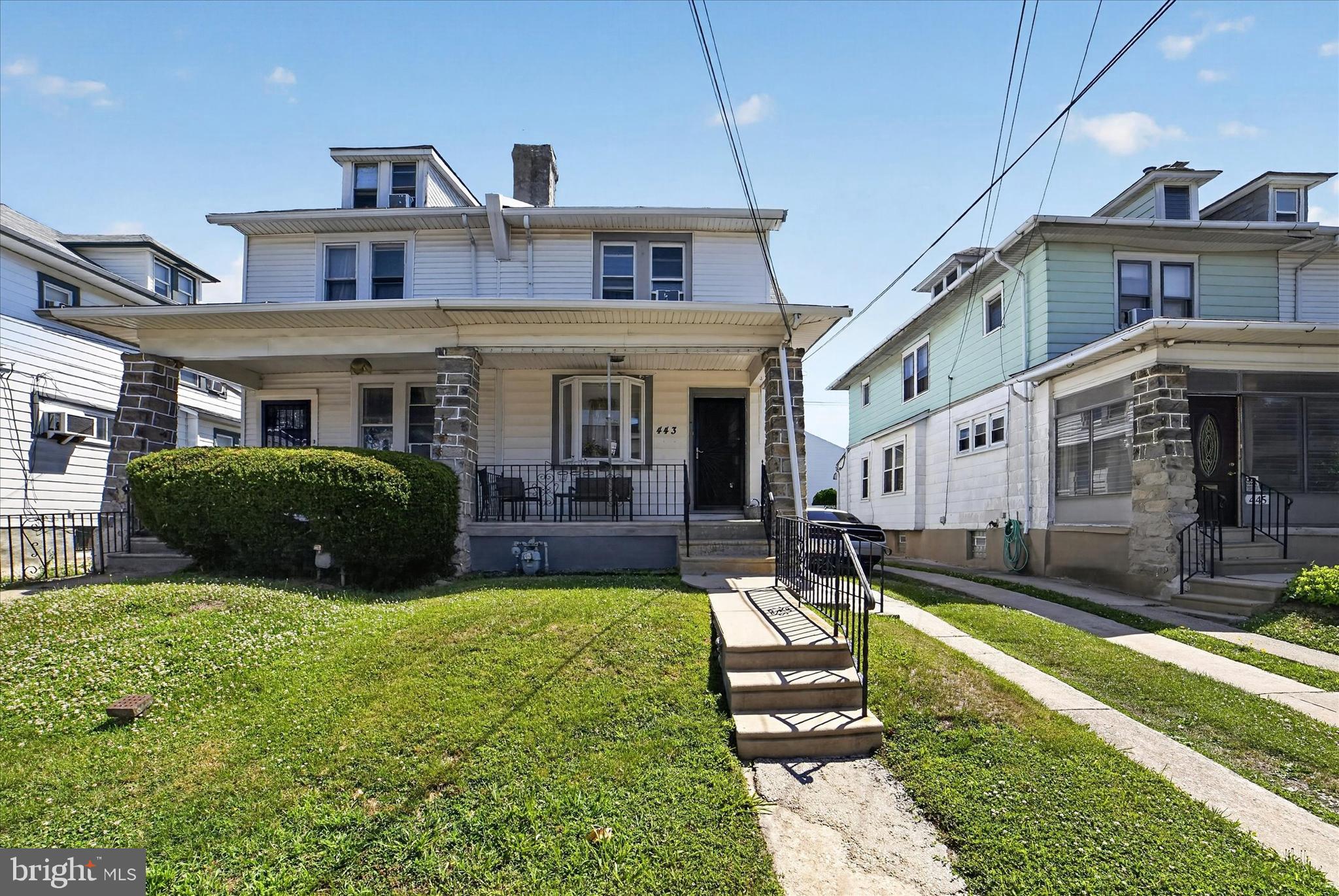 OFFER DEADLINE: Scheduled for Tuesday, June 30th at 12 PM.  443 Orchard Ave, Yeadon, PA 19050 is a well-maintained semi-detached twin home featuring 3 bedrooms and 2 full bathrooms, along with a private driveway and an open, level backyard—perfect for creating your ideal outdoor living space.
The home offers a newly constructed second-floor bathroom featuring a teacup soaking bathtub, stall shower, modern vanity, heated toilet seat, and ceramic tile flooring. Interior highlights include 9-foot ceilings, adding an open and airy feel throughout.
The spacious bedrooms with plenty of natural light create a warm and comfortable atmosphere, enhancing the home’s inviting feel. The fully finished basement provides additional living or recreational space with ceramic tile flooring, ideal for entertaining or flexible use.   Major upgrades include a new roof completed in 2020 and an updated 200-amp electrical service, offering comfort and long-term peace of mind.
Located on a quiet street just minutes from shopping, dining, parks, and public transportation, 443 Orchard Avenue combines modern comfort with classic charm—truly move-in ready and waiting for you to call it home.