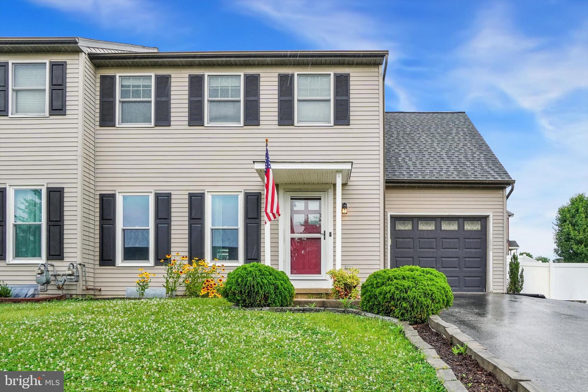 Don't miss this cute Home located in Dallastown Schools!  This move in ready, 3 bedroom, 2 and a half bath home is just waiting for its new owners!  First floor has a beautiful kitchen, dining room and living room or office. Finished basement gives you more options to spread out!  Want your laundry on the main level? No problem, currently it is in the garage right off the kitchen. But, if you want it in the basement there is a hook up down there as well!  The large partially fenced yard with 6 foot vinyl privacy fencing and pergola over the back patio, make the backyard feel like an extension of the inside! What a great place to spend the summer enjoying time with family and friends.  One car attached garage and plenty of driveway space!   Close to amenities!