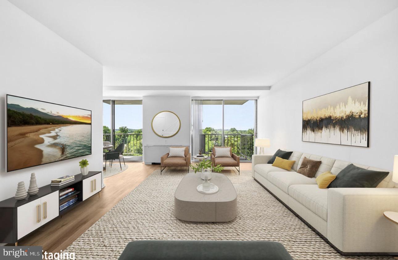 Completely reimagined from top to bottom, this stunning residence at The Fountains delivers a sophisticated blend of modern design, everyday comfort, and effortless convenience in the heart of Alexandria’s evolving West End. Thoughtfully renovated with a designer-inspired aesthetic, every detail has been meticulously updated, including brand-new kitchen cabinetry, quartz countertops, stainless steel appliances, updated baths with new vanities and fixtures, all-new flooring, contemporary lighting, fresh paint throughout, and new vertical blinds—creating a truly turnkey living experience.

Beyond the beautiful interiors, this home offers a lifestyle defined by ease and accessibility. Start your mornings with a workout in the community fitness center, spend weekends relaxing by the pool, or enjoy a match on the tennis courts. The building's concierge service, on-site security, and secure fob-controlled access provide both convenience and peace of mind, allowing residents to enjoy a true lock-and-leave lifestyle.

The owners particularly love the exceptional location, just moments from the new INOVA Alexandria Hospital campus, vibrant shopping and dining destinations, and convenient public transportation right outside the building. Whether commuting to Washington, D.C., spending an evening in Old Town Alexandria, or catching a flight from Reagan National Airport, everything you need is within easy reach.

Adding to the home's value and convenience, the condominium fee includes gas, electric, water, sewer, and trash service, helping simplify monthly living expenses. The property also conveys with an assigned garage parking space and a dedicated storage unit—highly desirable features that provide both practicality and added peace of mind.

Combining extensive renovations, full-service amenities, and an unbeatable location, this is a rare opportunity to own a beautifully updated residence in one of Alexandria's most established and convenient condominium communities. Whether you're seeking a primary residence, a low-maintenance lifestyle, or an exceptional investment opportunity, this home offers the best of modern living in Northern Virginia.