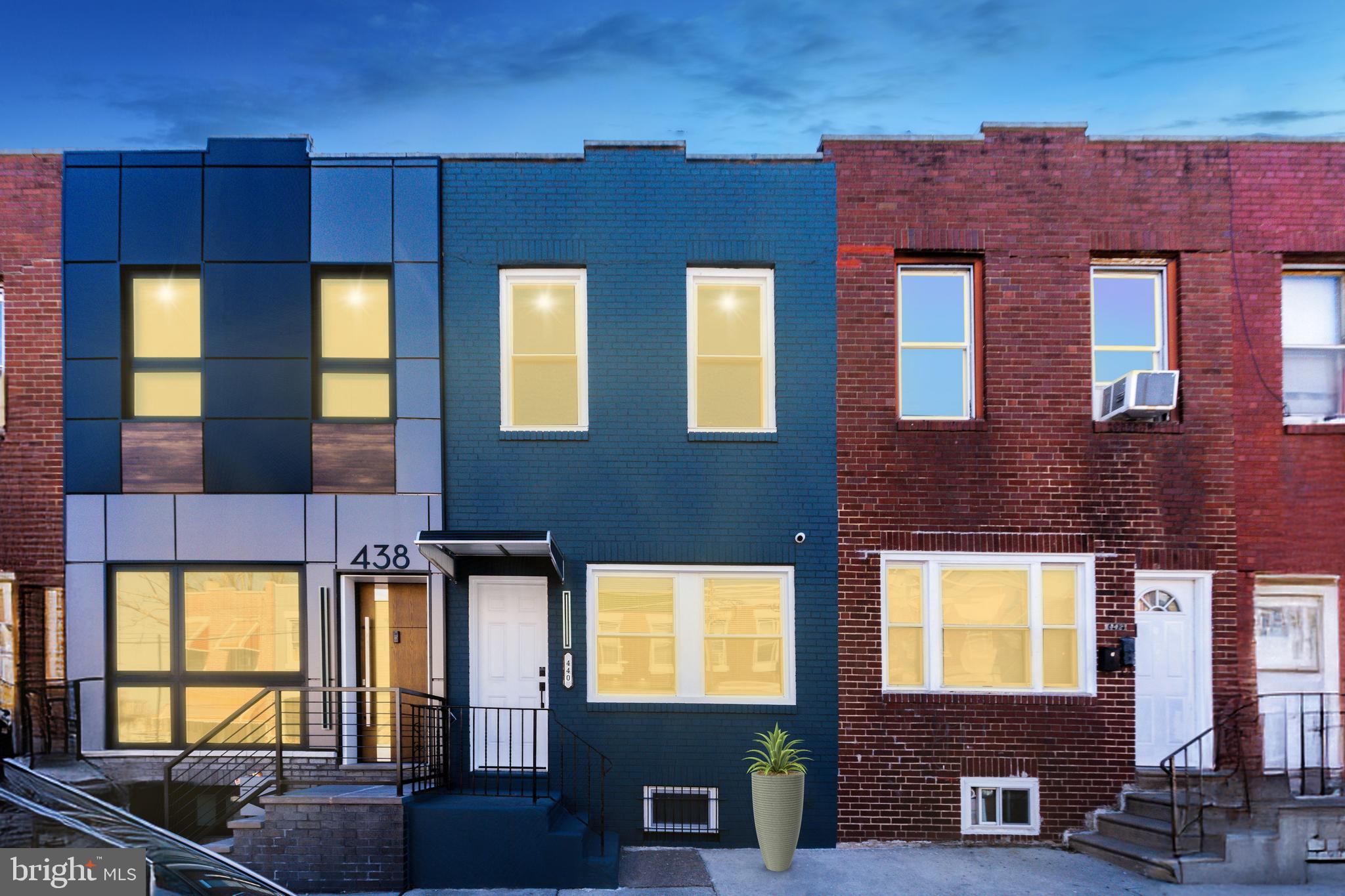Welcome to 440 W Wingohocking Street! This fully renovated gem in the heart of Feltonville, Philadelphia features a luxurious open floor plan with ample living space and impeccable attention to detail. Spread across two stories, this home offers 3 bedrooms, 2 bathrooms, a finished basement and a private rear yard. Step inside the bright, sun-soaked living room, which flows seamlessly into the dining and kitchen areas. The eat-in kitchen is a chef’s delight, equipped with stainless steel appliances, including a refrigerator, range, and range hood. The rear patio is a outdoor retreat—perfect for barbecues & gatherings. Upstairs, you'll find three spacious bedrooms and a beautifully updated full bathroom. The finished basement offers versatility and can easily serve as a home gym, office, or cozy den. A conveniently located powder room and laundry room are also situated in the basement. This home has been completely renovated, featuring brand-new plumbing, updated electric, and an HVAC system. Don’t miss out—schedule your appointment today!