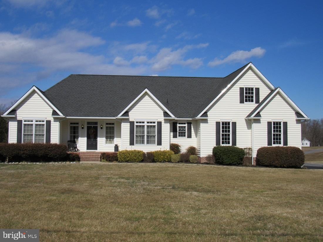 Beautiful ranch style home on 1.42 acres in Clements.  Home features 3 bedroom, 2.5 baths, formal dining room, living room, kitchen with cherry cabinets, granite counters, and a breakfast nook.  Attached 2 car garage, office and laundry room, front and rear porches.  Above ground pool in the rear off of the back porch with a wrap around deck.  The attic stairs open to a spacious 1400 square foot of unfinished space that could be finished. The basement is a 2100 square feet of unfinished space, with framed rooms and a rough in bath space.  The basement has a walkout to the back yard with easy access to the pool and fire pit. There is a 32' x 32' detached garage with 30AMP plugs for an RV and a workshop inside with plugs for power equipment and running water. It has it's own driveway.  Security cameras are installed on the front and side of the garage and on the pool. The house is spacious, bright and in a small neighborhood with no HOA!  Conveniently located across from Dynard Elementary School, in the country but a 10 minute drive to Leonardtown.  The home is just 10 years old and is gorgeous!  The new heat pump was installed in May 2018 and the furnace blower motor was replaced in January 2019.  The pool was installed in the summer of 2016.  There's even a chicken coop and bunny hutch on the property!  Don't miss this beautiful home!