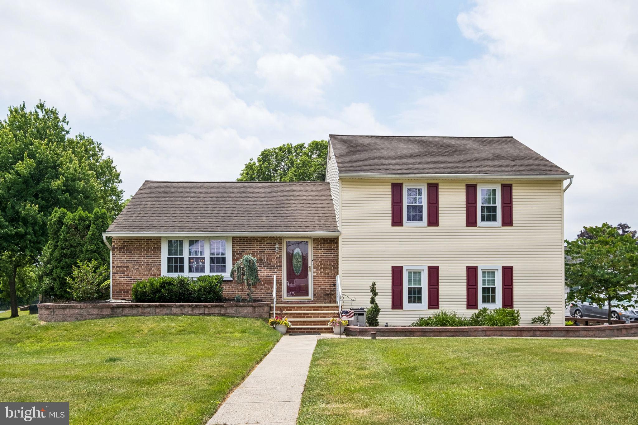 OPEN HOUSE ON SUNDAY, JUNE 14 FROM 12-2.    Welcome to this beautifully maintained split-level home in the highly sought-after "Ridings of Newtown" development.  Situated on a desirable corner lot, this exceptional residence offers  3 bedrooms, 2½ baths, a 2-car garage, and plenty of off-street parking for up to six cars.  Step inside the foyer entry and admire the new leaded-glass front door, a striking feature that enhances the home's curb appeal and interior elegance. Throughout the first floor the home showcases beautiful Luxury Vinyl Plank flooring, neutral décor, custom window shades, replacement windows, new 50 gal water heater, all new water-main plumbing 2025 and HVAC 2018. The spacious living room is enhanced by elegant French doors that open to the dining area, creating an ideal layout for both everyday living and entertaining. The updated kitchen features granite countertops, rich  oak cabinetry, stainless steel appliances, recessed lighting, and a convenient pantry. The washer, dryer, and refrigerator are all included for added value and convenience.   The lower level provides outstanding  additional living space and features  a spacious family room, a convenient powder room, a dedicated laundry/mud room and direct access to the attached 2 car garage.  This home was originally designed as a four-bedroom home and currently configured as three oversized bedrooms, this flexible floor plan can easily accommodate a variety of living needs. The primary suite includes an updated full bath. Outdoor living is equally impressive with a HUGE rear deck complete with a retractable awning, providing the perfect setting for entertaining guests or enjoying a peaceful private retreat. Additional features include a  storage shed and a fenced in rear yard. Residents of this meticulously maintained community enjoy access to a private neighborhood pool—an outstanding amenity you’ll look forward to enjoying all summer long.  A wonderful combination of space, updates, amenities, and location makes this home a must-see!