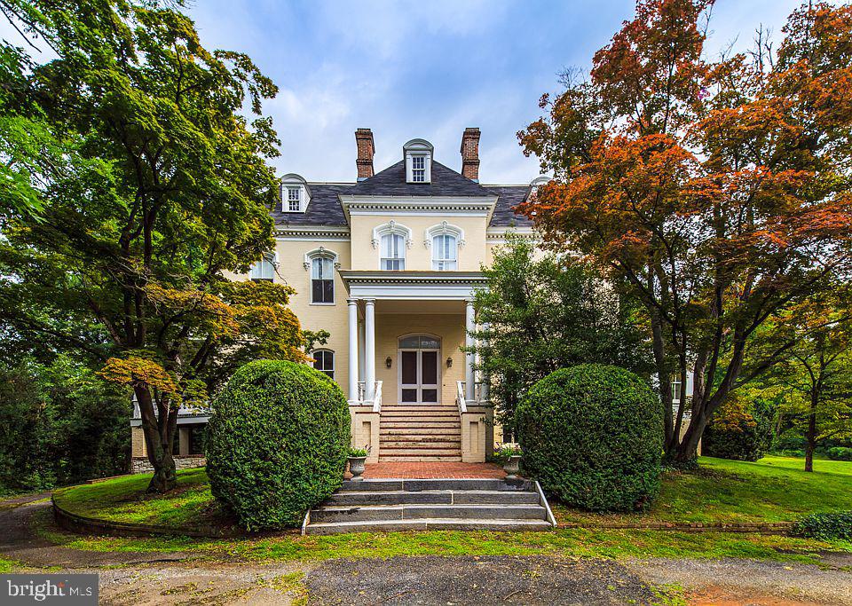 Elevated above downtown Winchester is a  Once In Lifetime trophy residence & masterpiece of architecture & diplomatic legacy; 7 bedroom suites, 12' ceilings, expansive spaces, multiple outdoor terraces & a green amphitheater make for Next Level Entertaining! Absolute serenity yet 1 mile from Win. Medical Center & Old Town. Dramatic, exclusive & the epitome of unparalleled prosperity & elegance! Situated on 4.9 acres in the City of Winchester and within walking distance to the Old Town Walking Mall. Ideal for a single-family residence, B&B, and or events center! To ensure the preservation of this epic property, it is sold with a conservation easement preventing further development on the land however existing home can be used for residential or commercial purposes as permitted under the RO1 zoning code. Asking $1,500,000.