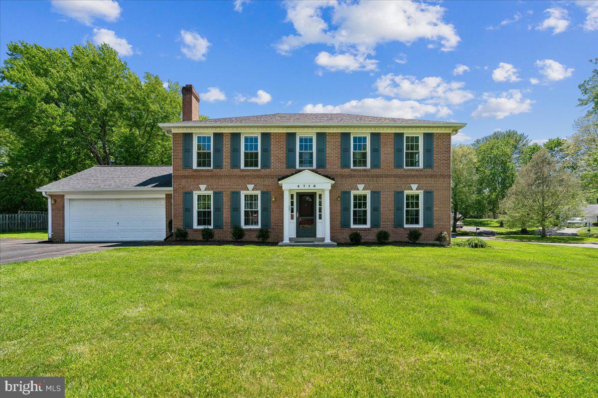 Classic brick Colonial nestled in the highly sought-after Flower Valley neighborhood, offering 5 bedrooms and 2 full baths on the upper level. The sunlit main level features a spacious living room, a formal dining room, a beautifully remodeled kitchen (2022), a cozy family room with a brick fireplace and built-ins, a welcoming foyer, a stylishly updated powder room (2022), and a convenient laundry room with access to the garage.

The lower level is an entertainer's dream, boasting a recreation room complete with a projection TV—perfect for movie nights. You'll also find plenty of storage space and an exit to the backyard.

Freshly painted in neutral tones, the interior shines with refinished hardwood floors (2020). This home has been meticulously maintained with a long list of updates, including a new hot water heater (2025), upgraded attic insulation with an added attic fan (2025), a renovated upstairs hall bath (2023), and a complete kitchen remodel (2022). Additional improvements include a powder room refresh, a new dryer, exterior paint, and shutters (all 2022), a new AC system (2021), refinished hardwood floors (2020), a new roof (2019), a new furnace (2018), and new windows (2016 & 2011).

Living in Flower Valley comes with incredible lifestyle perks. Enjoy access to the Flower Valley Bath & Racquet Club, a neighborhood park, and scenic hiking and biking trails that lead to Lake Frank. Families will appreciate Flower Valley Elementary School conveniently located within the community. The vibrant Civic Association hosts a variety of annual events, including a 4th of July bike parade, a Fall Festival, an Egg Hunt, and even a visit from Santa.

Don’t miss your chance to own this spacious, updated Colonial in one of the area’s most desirable neighborhoods. Be sure to explore the interactive floorplan tour. Hurry!