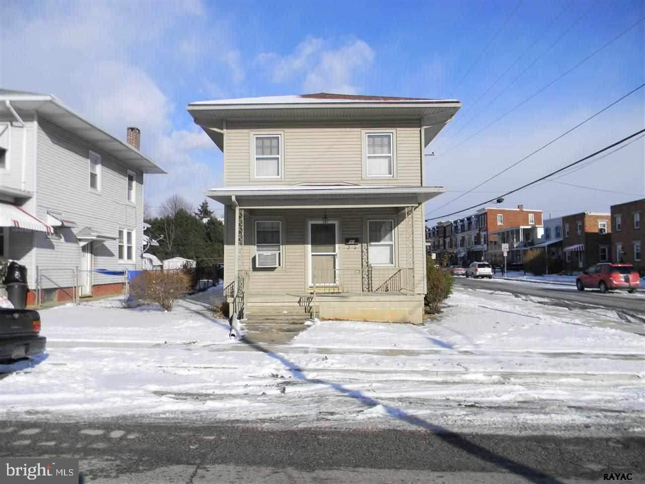 Great value detached home in the East end of York City. Features include Large LR, Dining room with hardwood floors, EIK w/appliances, 3 nice size Bedrooms, Lower level family room , 2 car detached garage, newer vinyl siding and wrap make the exterior virtually maintenance free. Flat & Clear Corner lot could be easily fenced- walk to bus route-5 min to I83 & 30